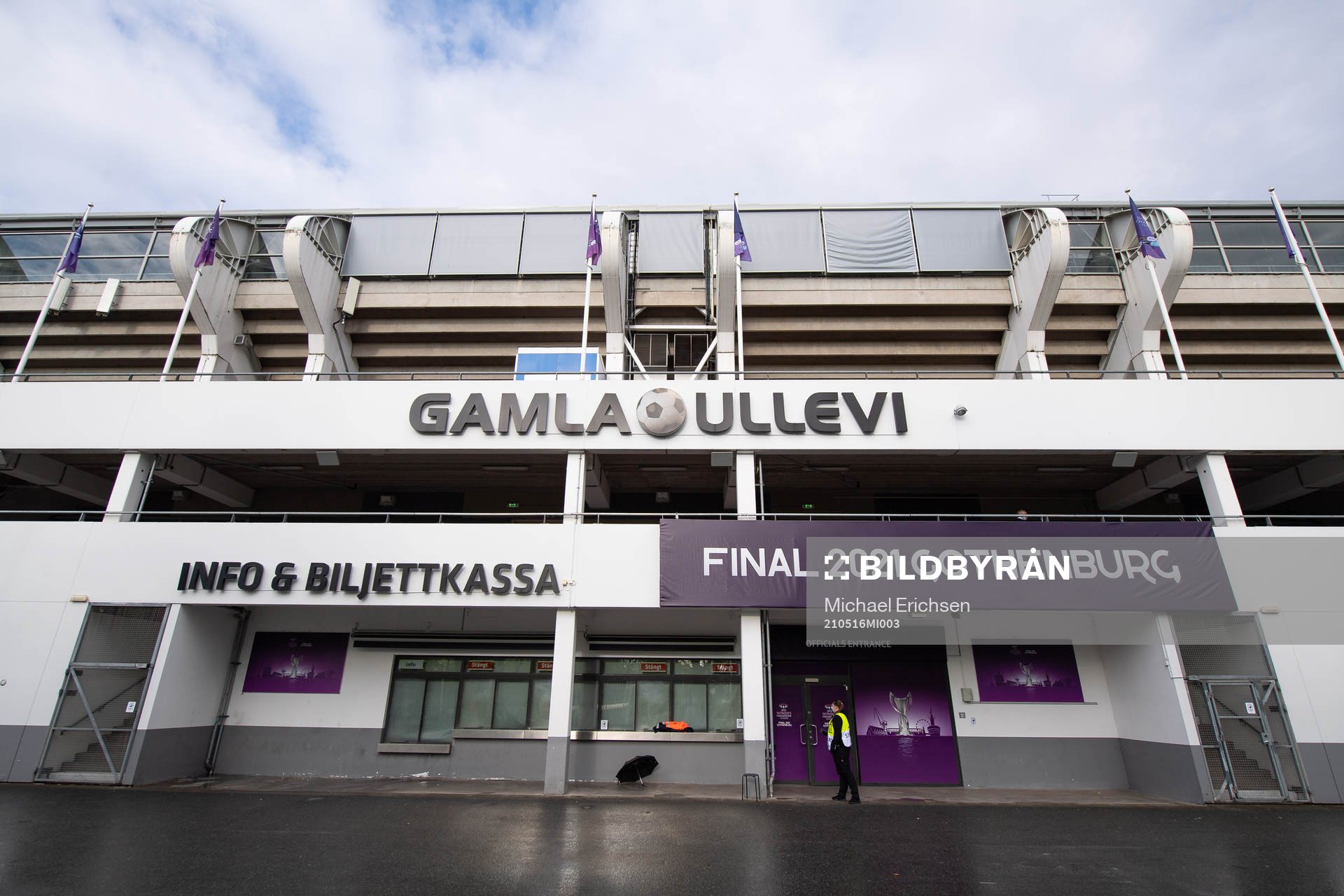 The arena Gamla Ullevi prior to the UEFA Women's Champions