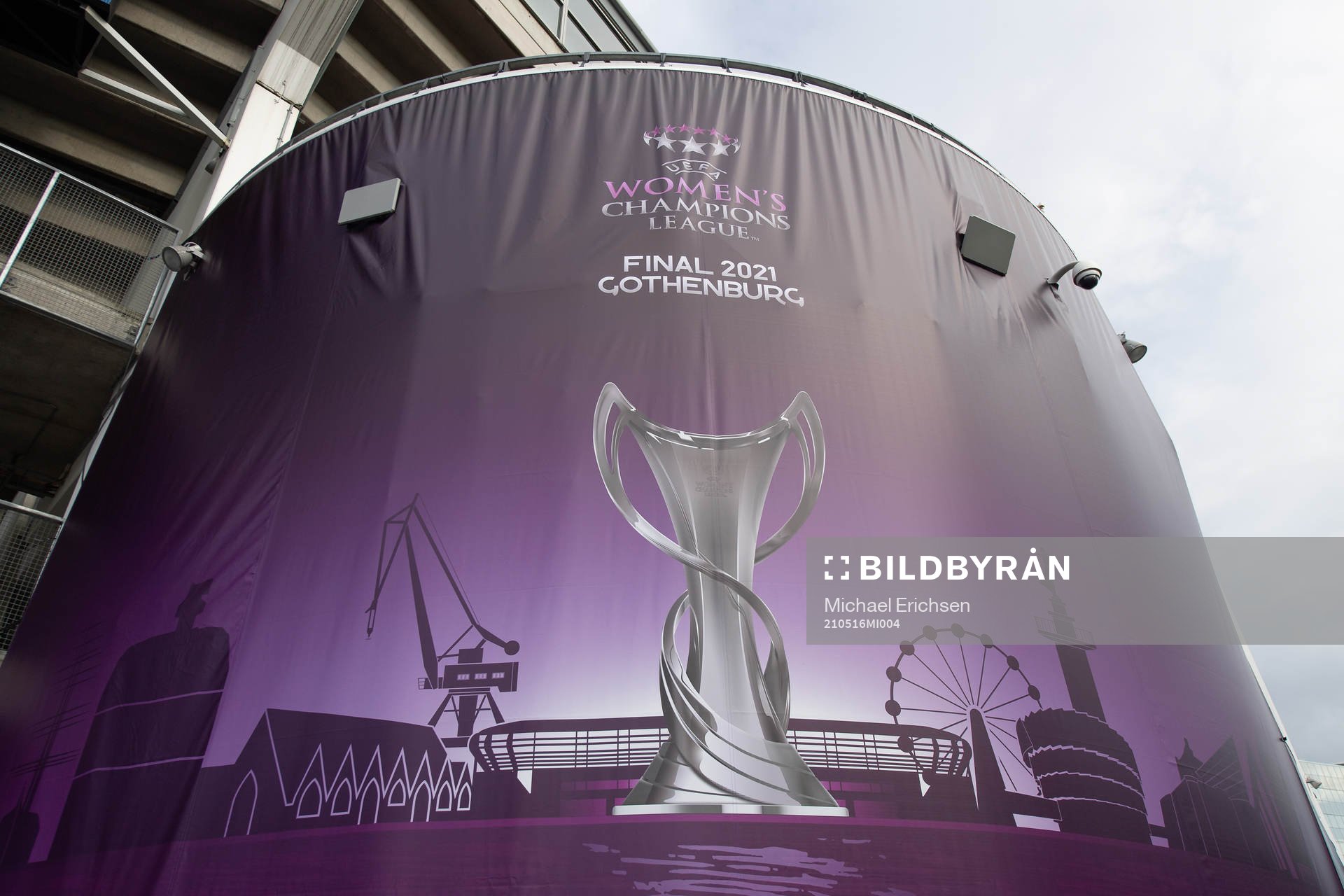 The arena Gamla Ullevi prior to the UEFA Women's Champions