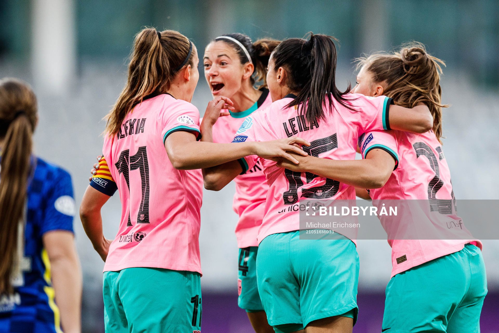 Players of Barcelona celebrate
