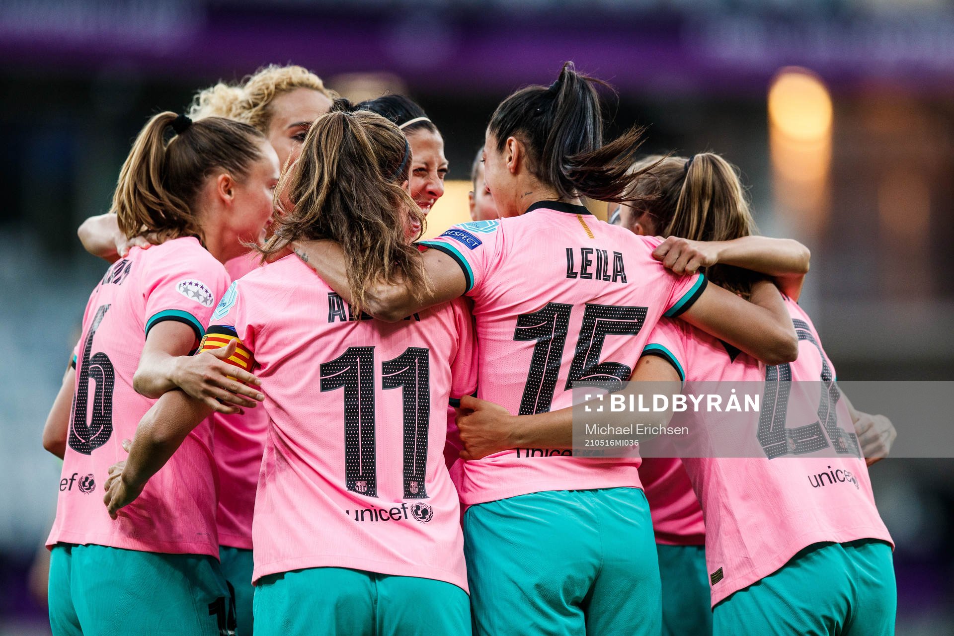 Players of Barcelona celebrate
