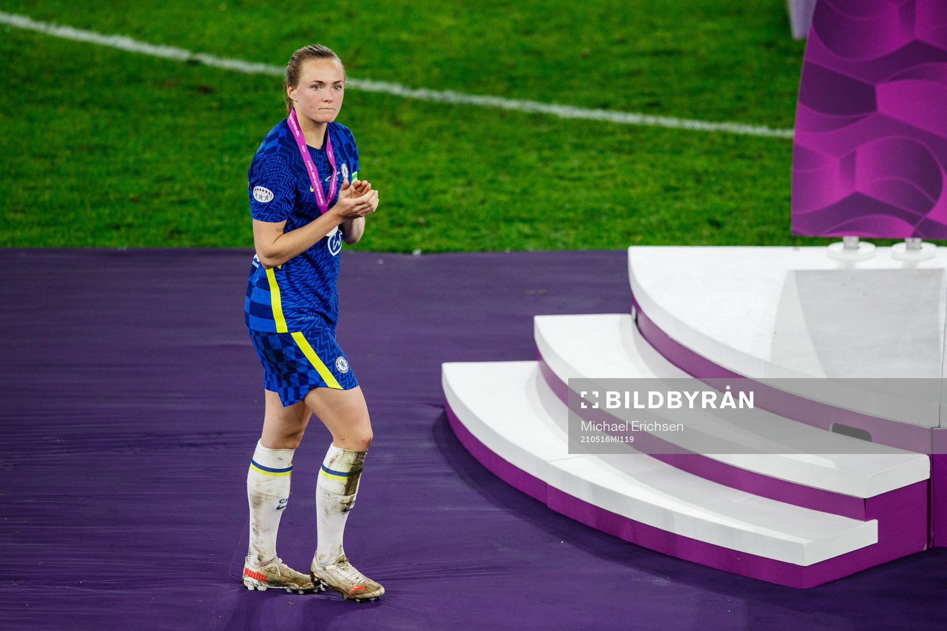 Magdalena Eriksson looks dejected