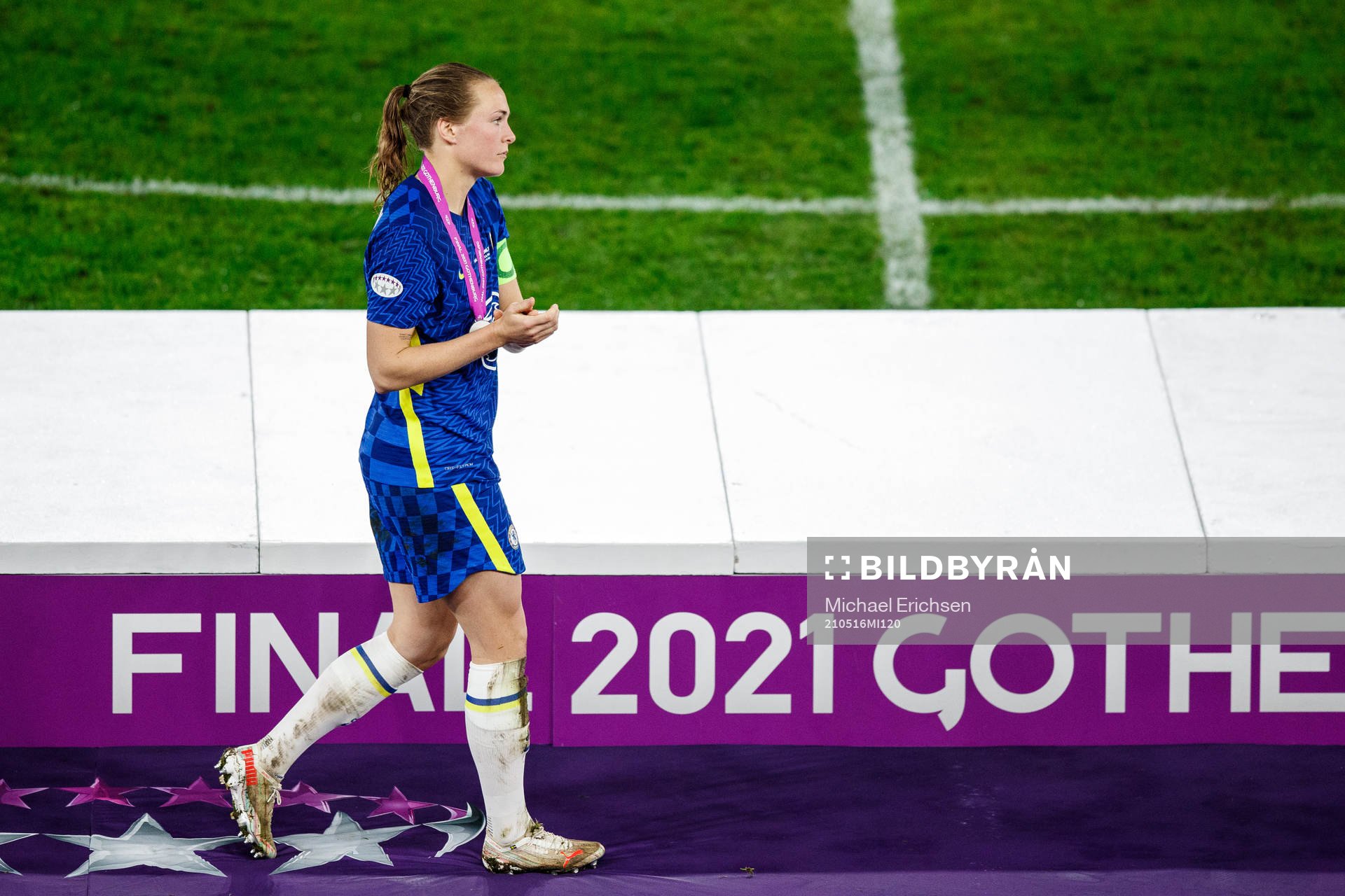 Magdalena Eriksson looks dejected
