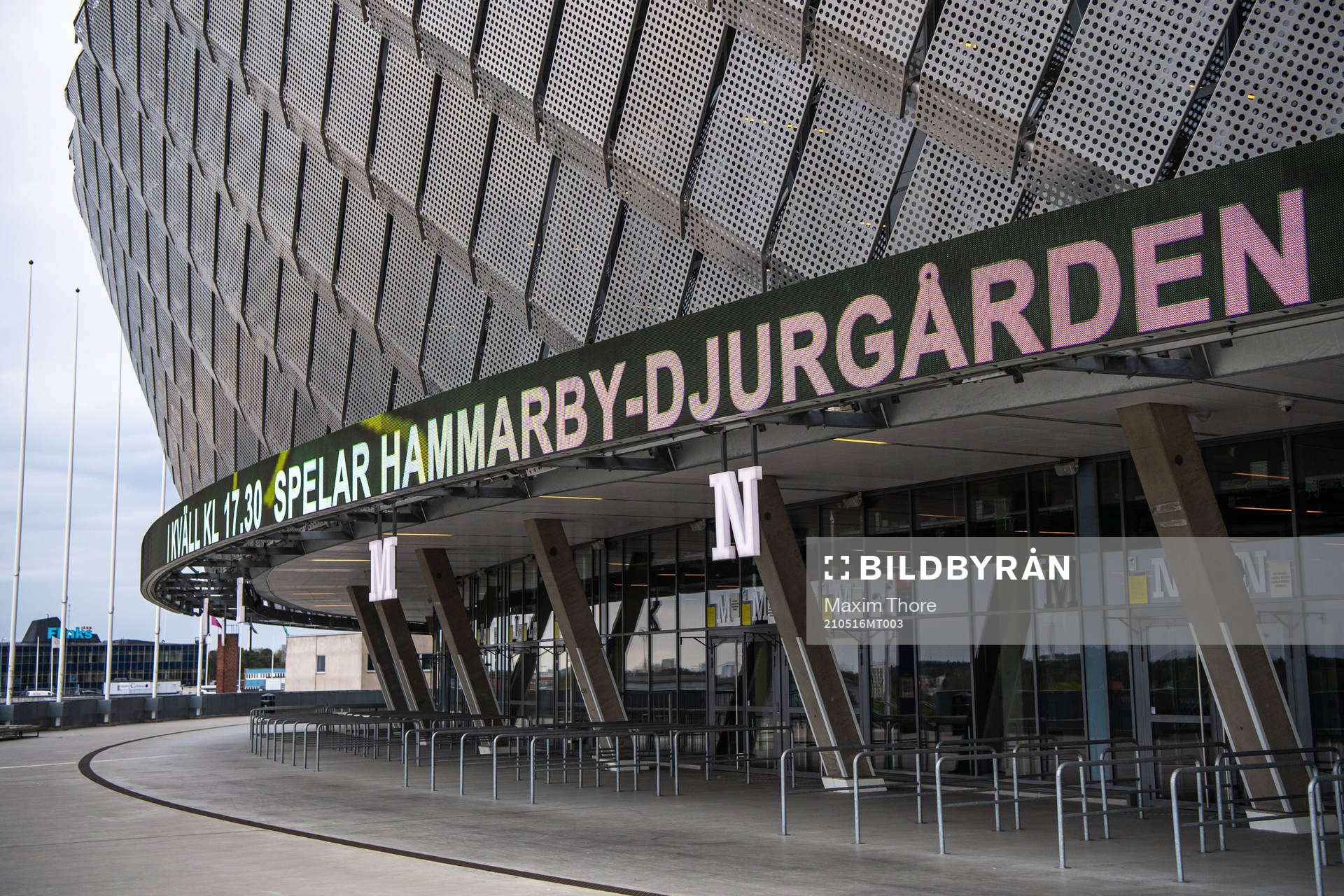 Exteriör vy över Tele2 Arena
