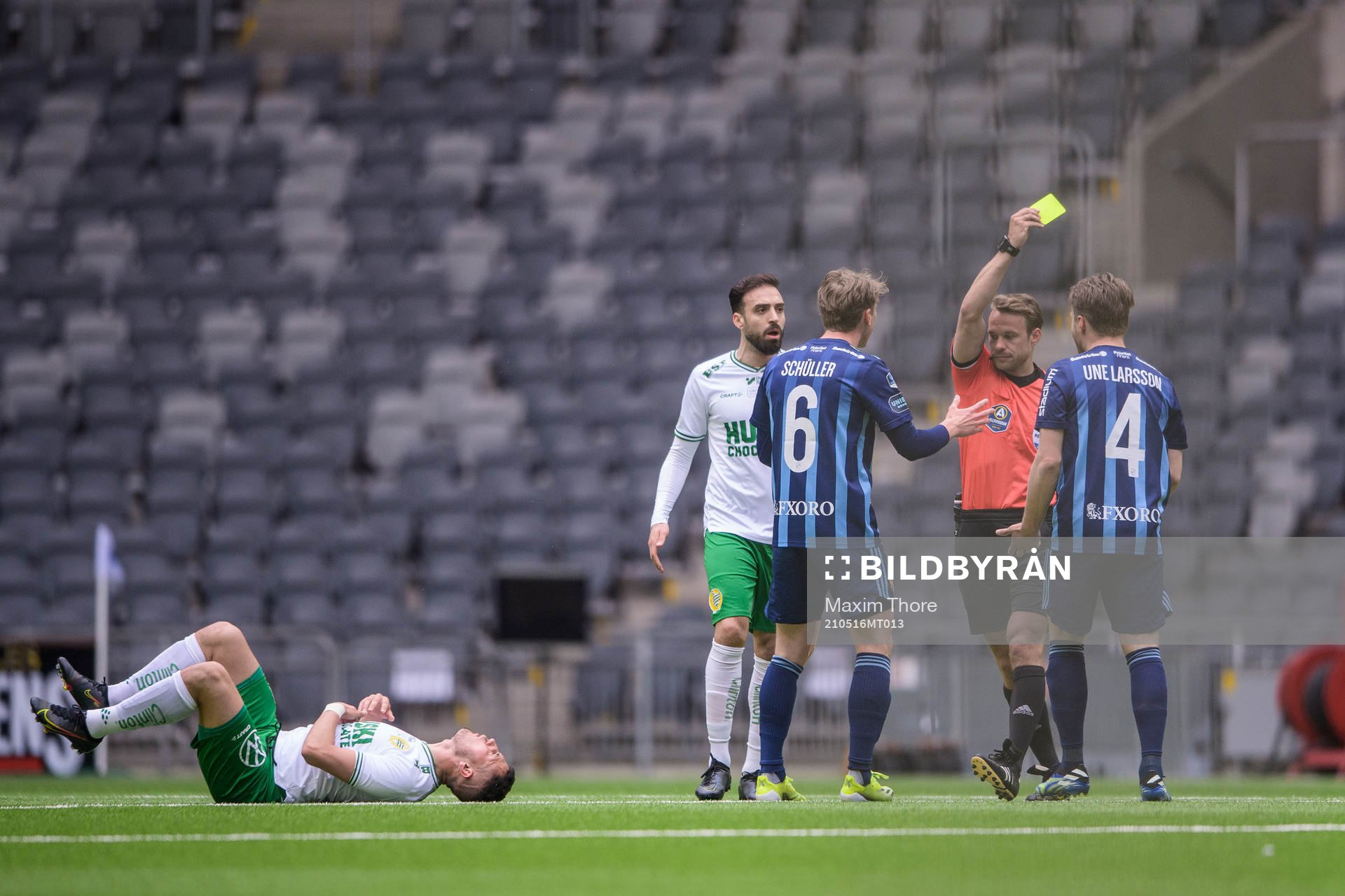 under fotbollsmatchen i Allsvenskan mellan Hammarby och