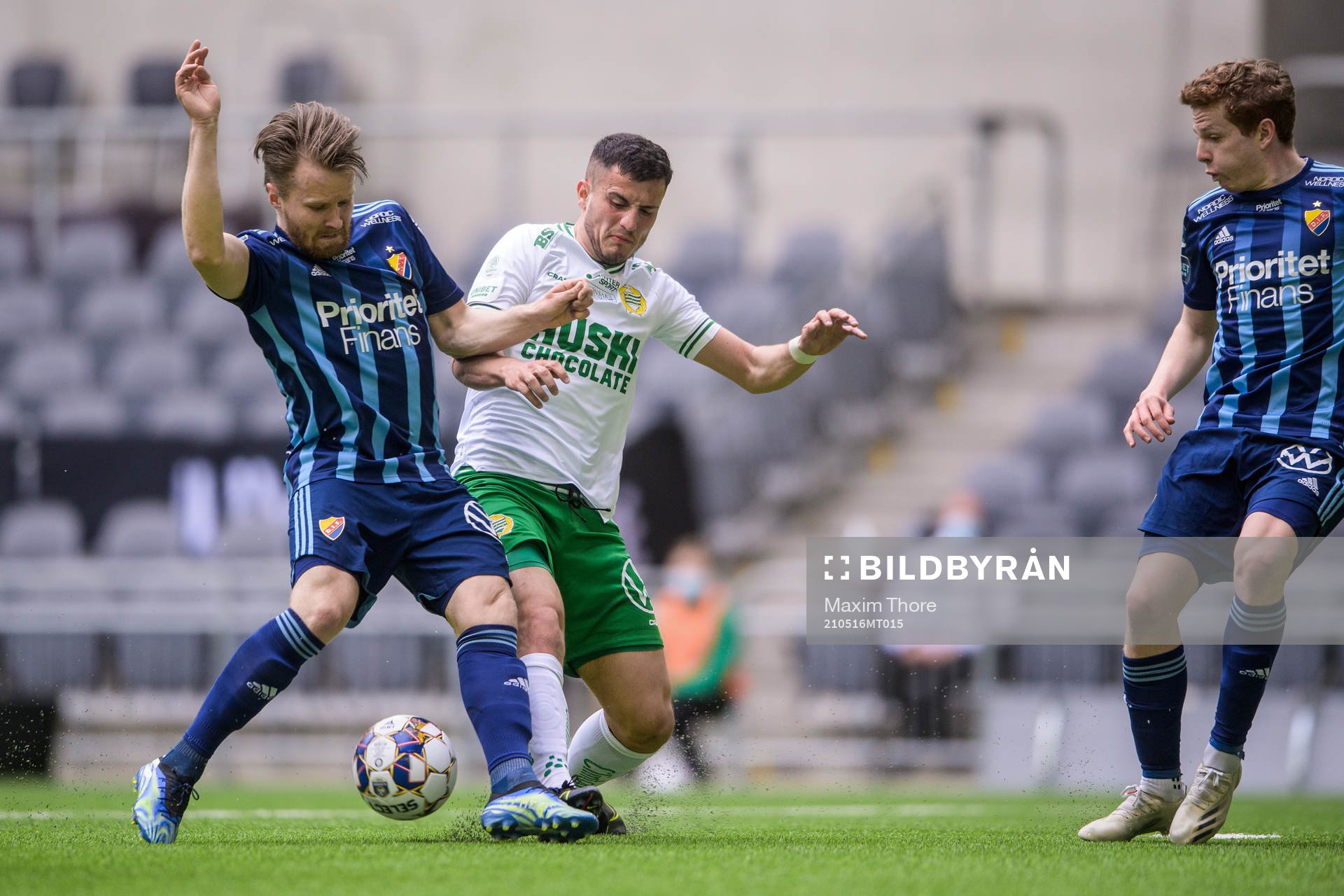 under fotbollsmatchen i Allsvenskan mellan Hammarby och
