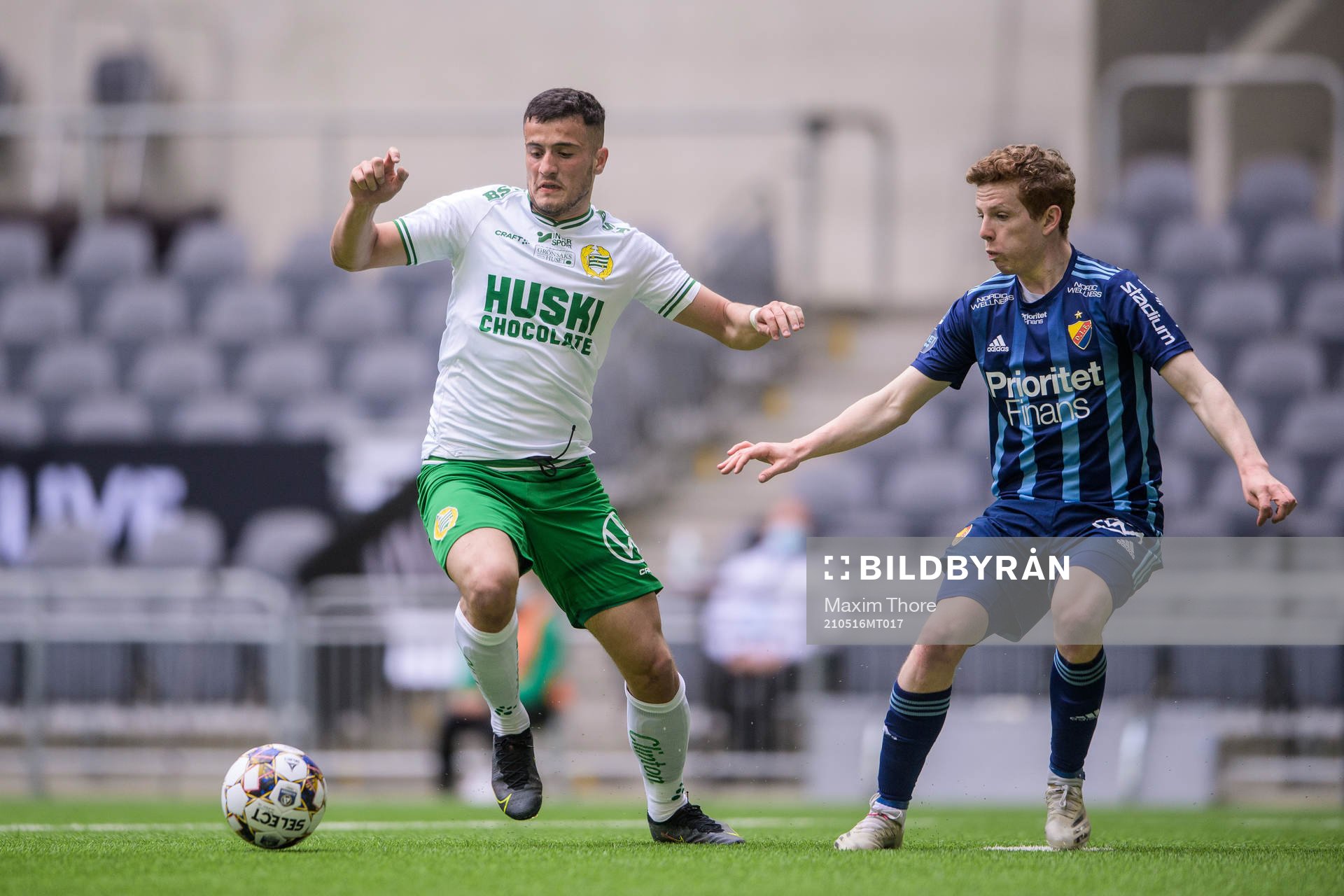 Hammarbys Astrit Selmani och Djurgårdens Aslak Witry