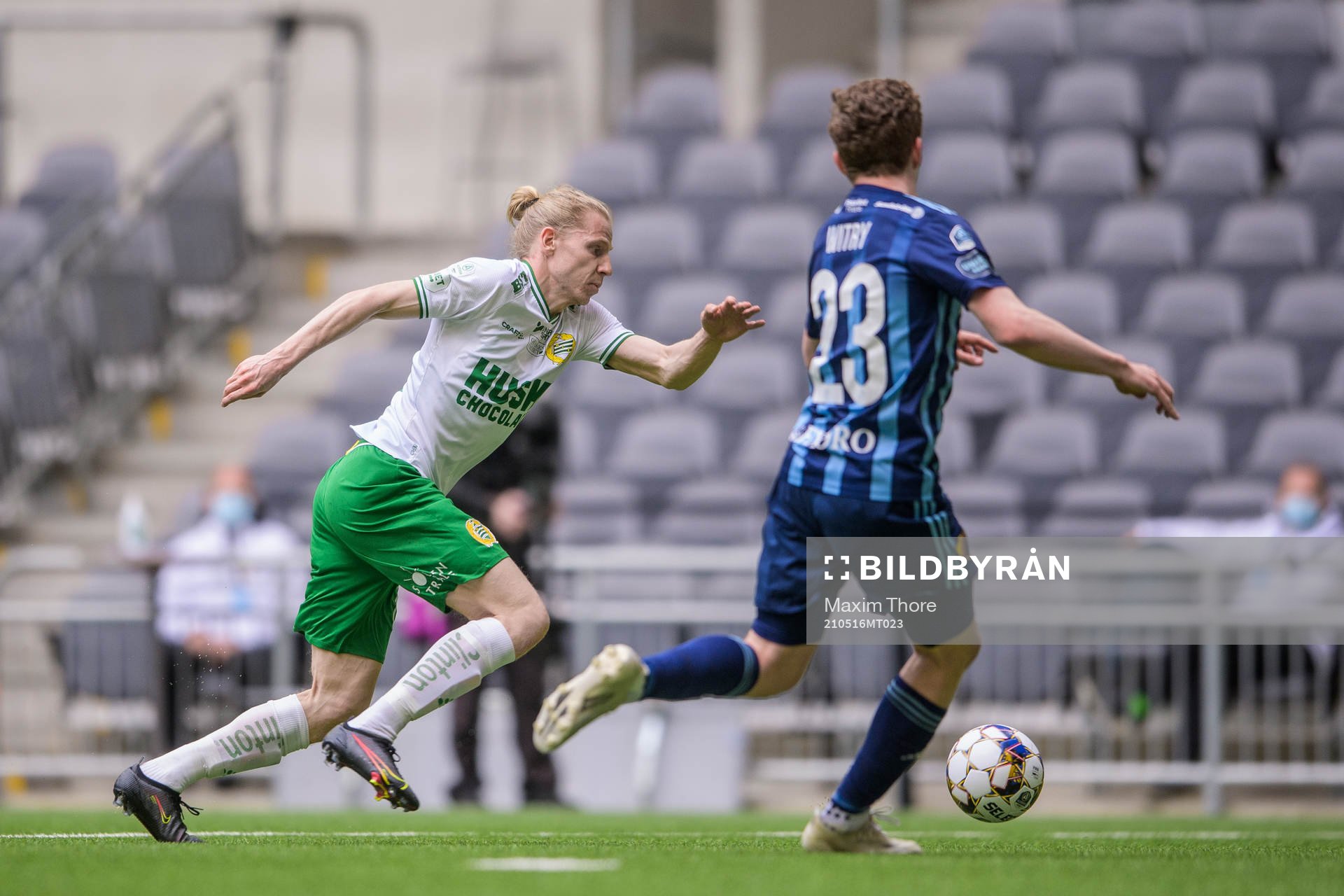 Hammarbys Gustav Ludwigson och Djurgårdens Aslak Witry