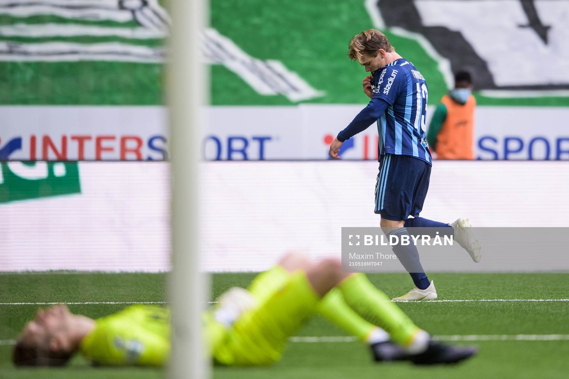 Djurgårdens Hampus Finndell jublar