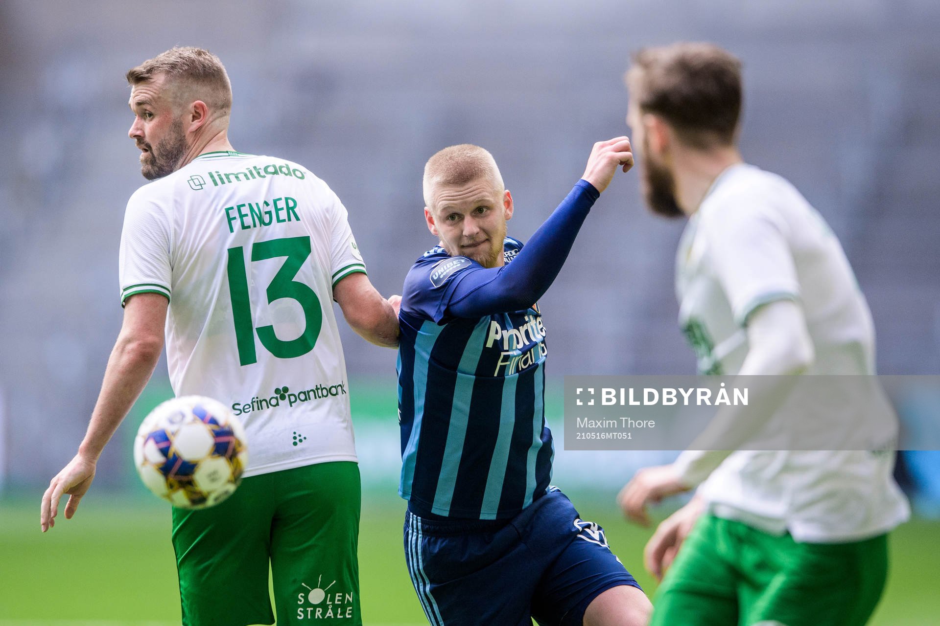 Hammarbys Mads Fenger Nielsen och Djurgårdens Kalle