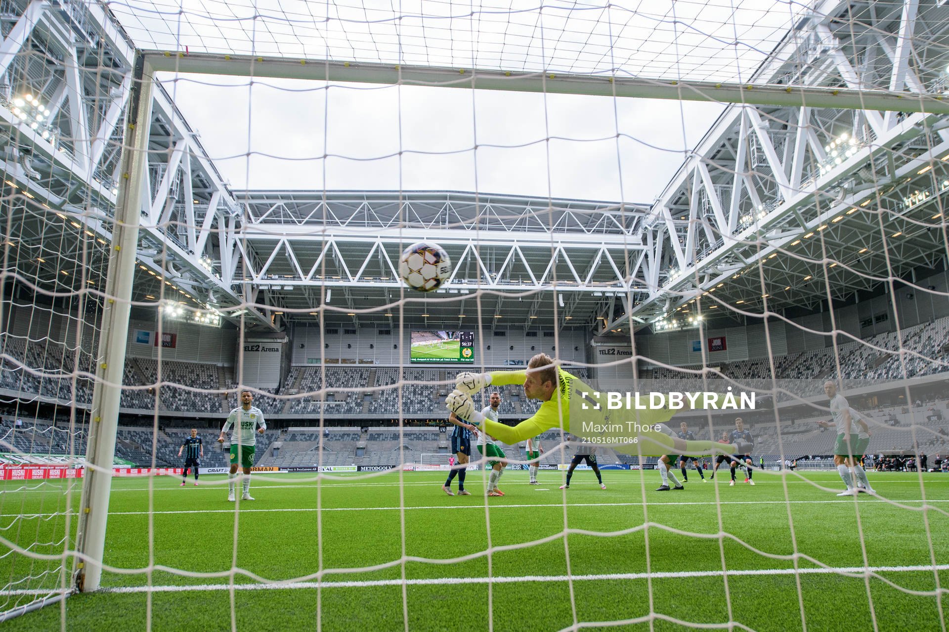 Djurgårdens Hampus Finndell gör 1-2 på Hammarbys