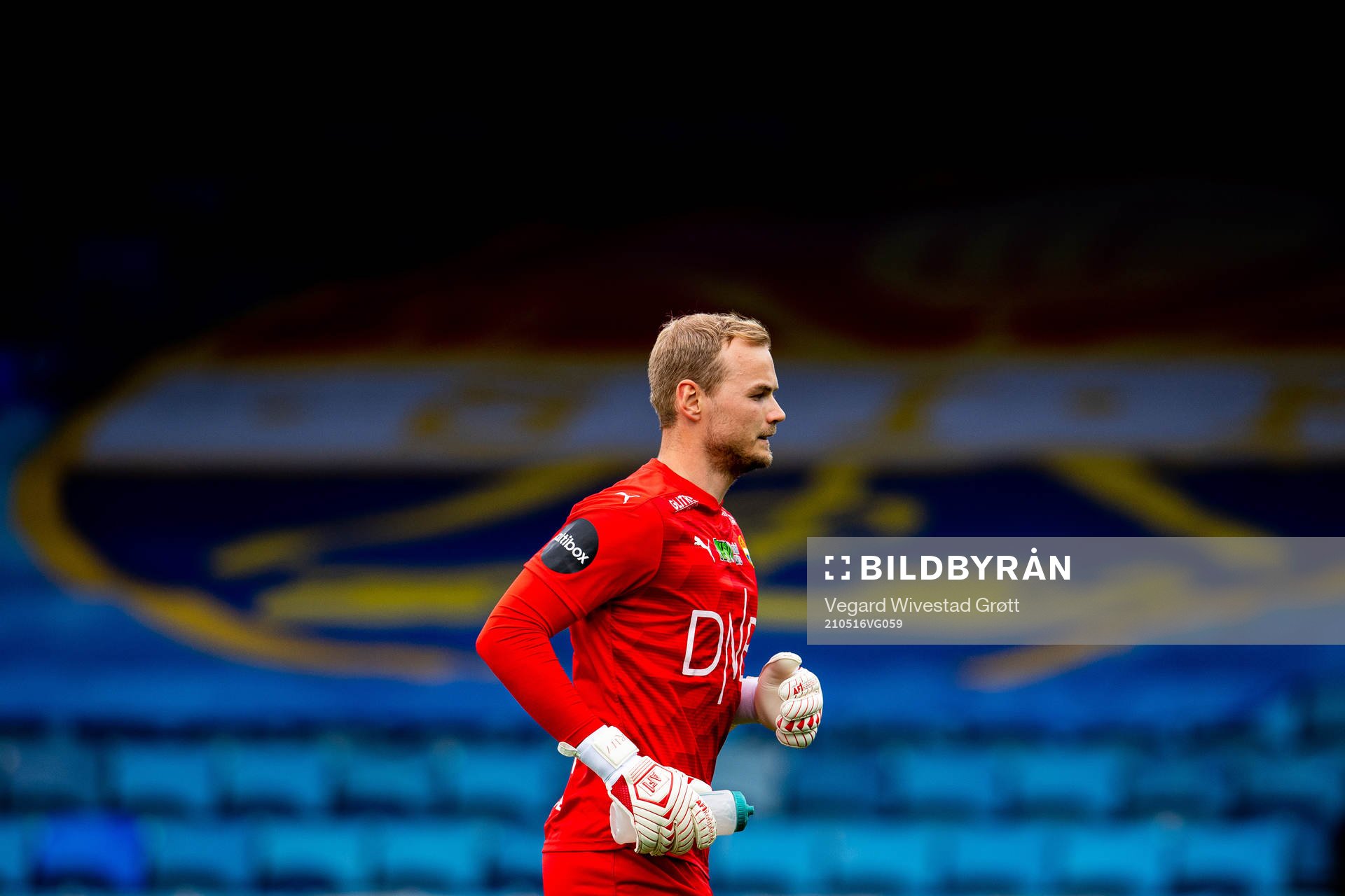 Goalkeeper Viljar Myhra of Strømsgodset