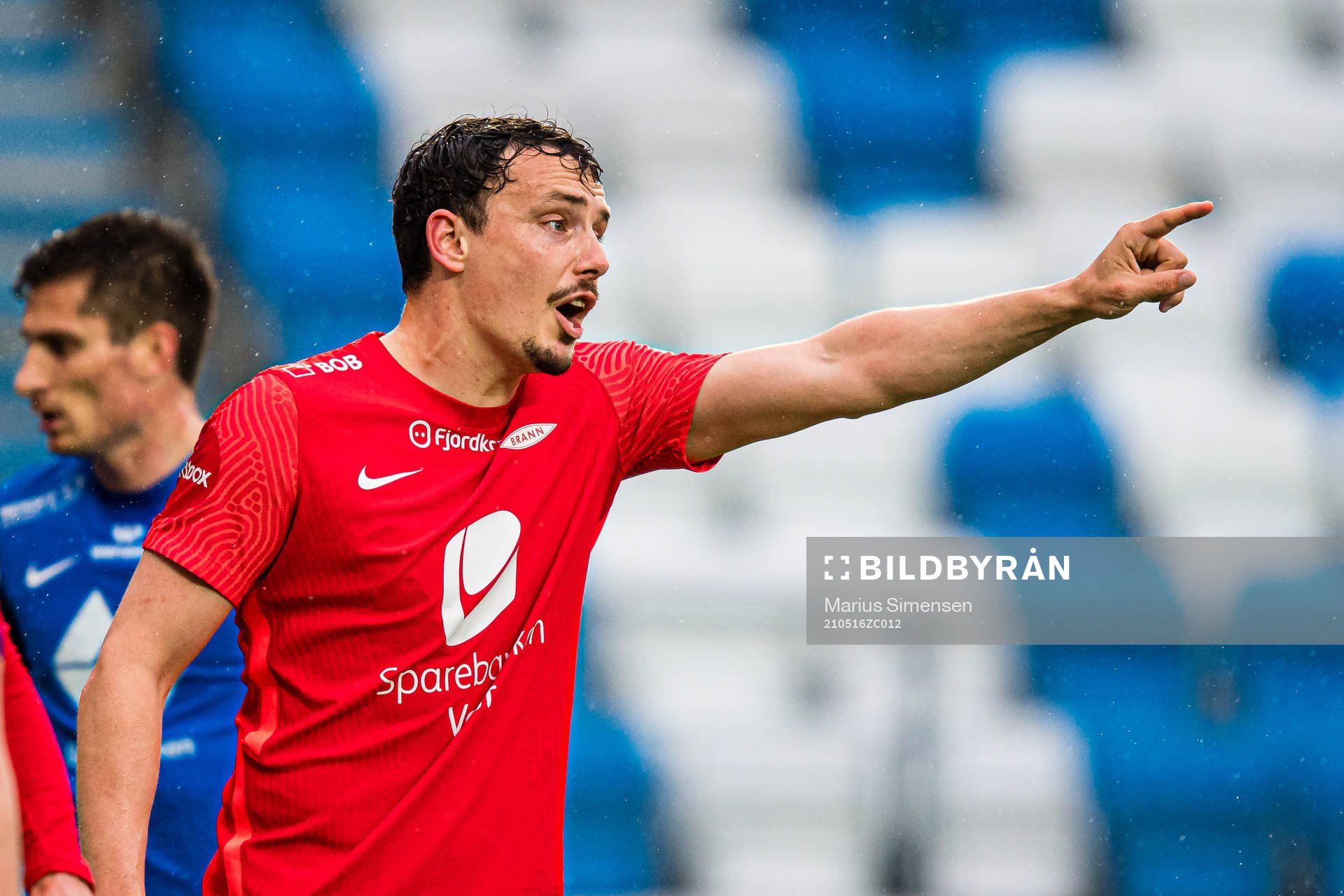 Vegard Valgermo Forren of Brann during the Eliteserien match between Molde and Brann on May 16, 2021 in Molde.