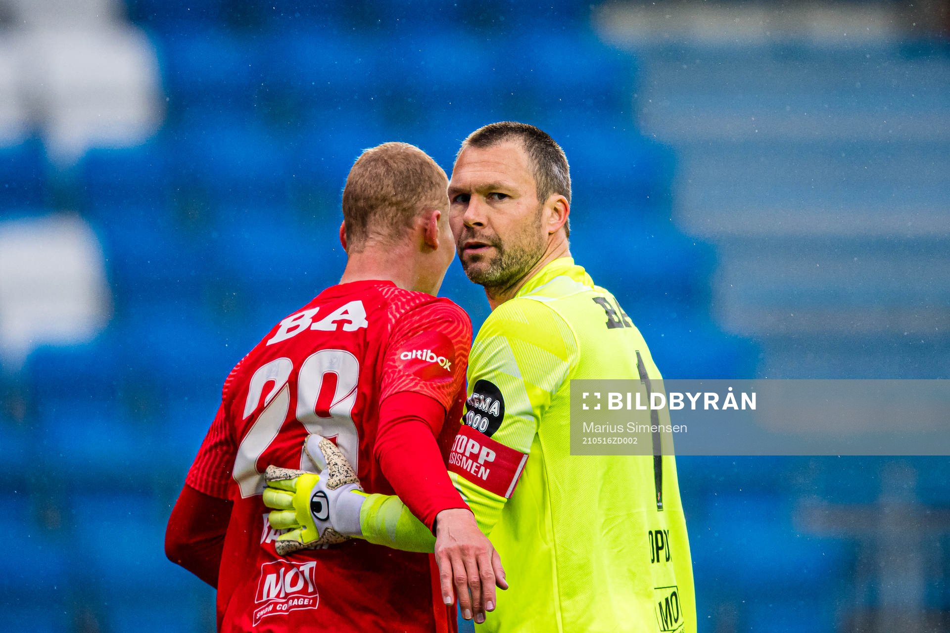 Kristoffer Ramos Barmen and Håkon Eikemo Opdal of Brann