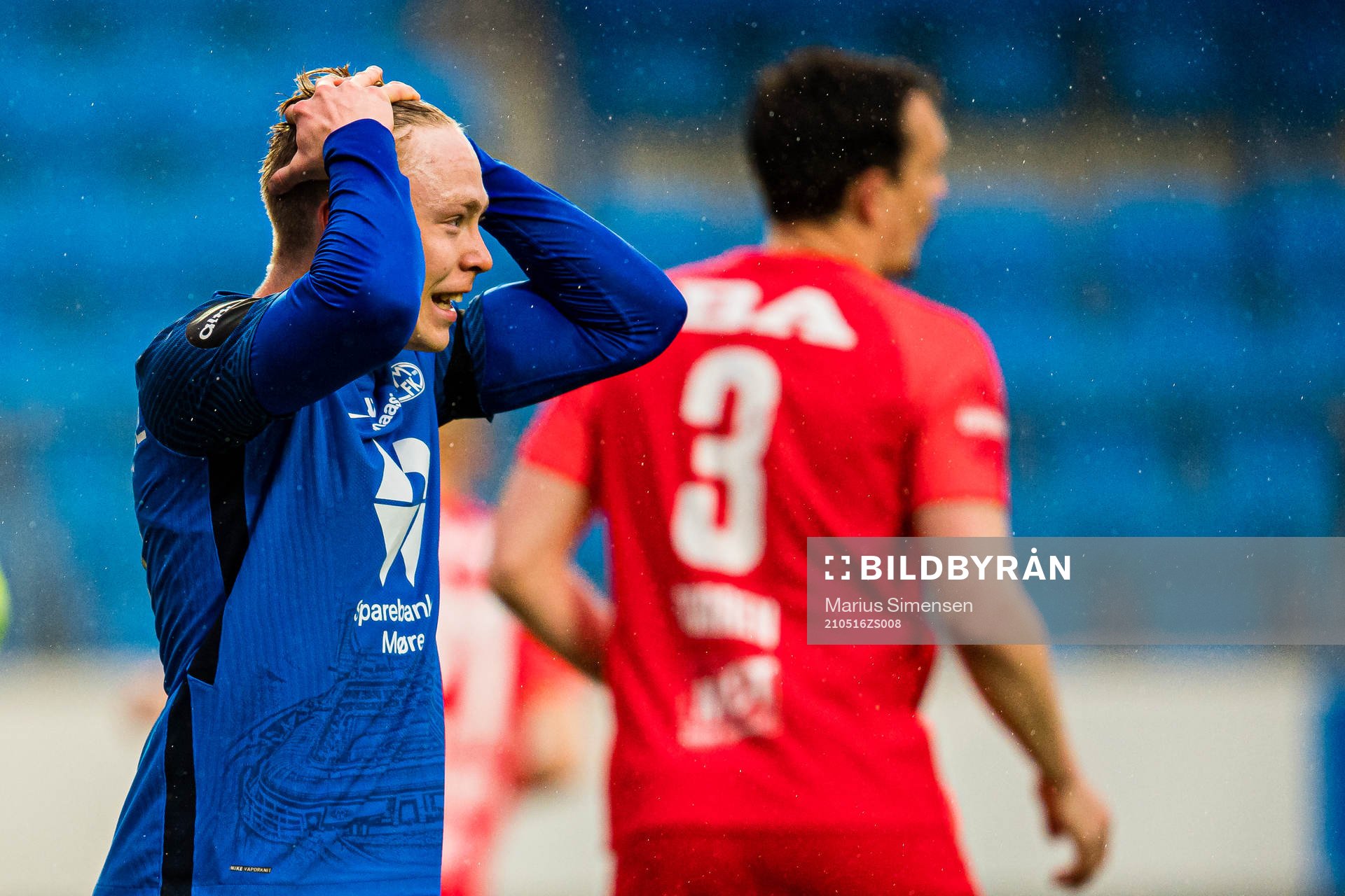 Ola Brynhildsen of Molde reacts