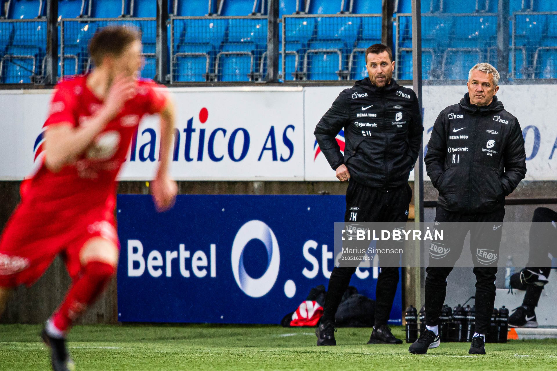 Eirik Horneland, assistant coach of Brann, and Kåre