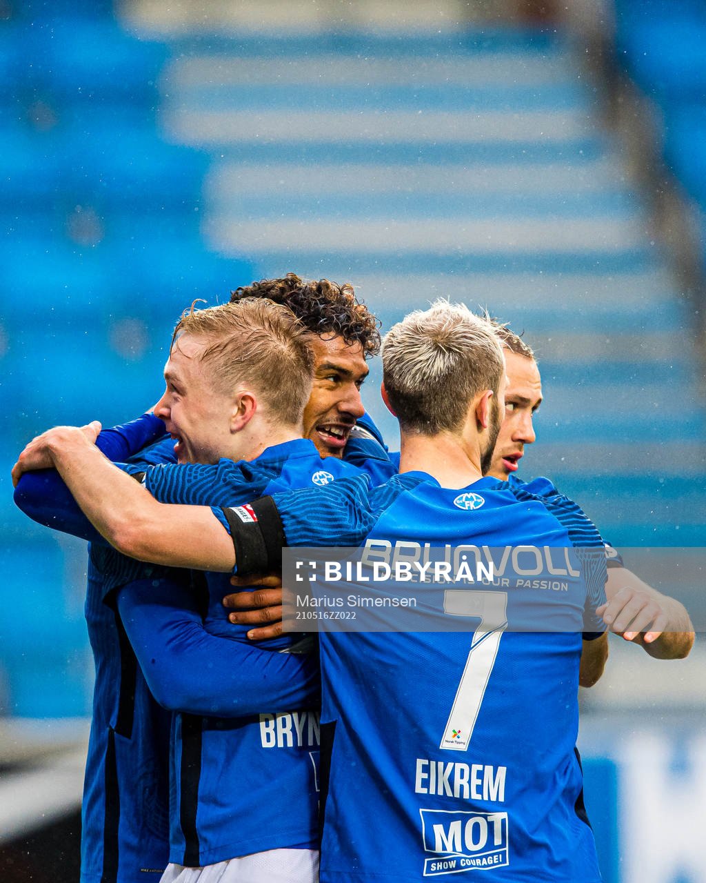 Ohikhuaeme Anthony Omoijuanfo of Molde celebrates