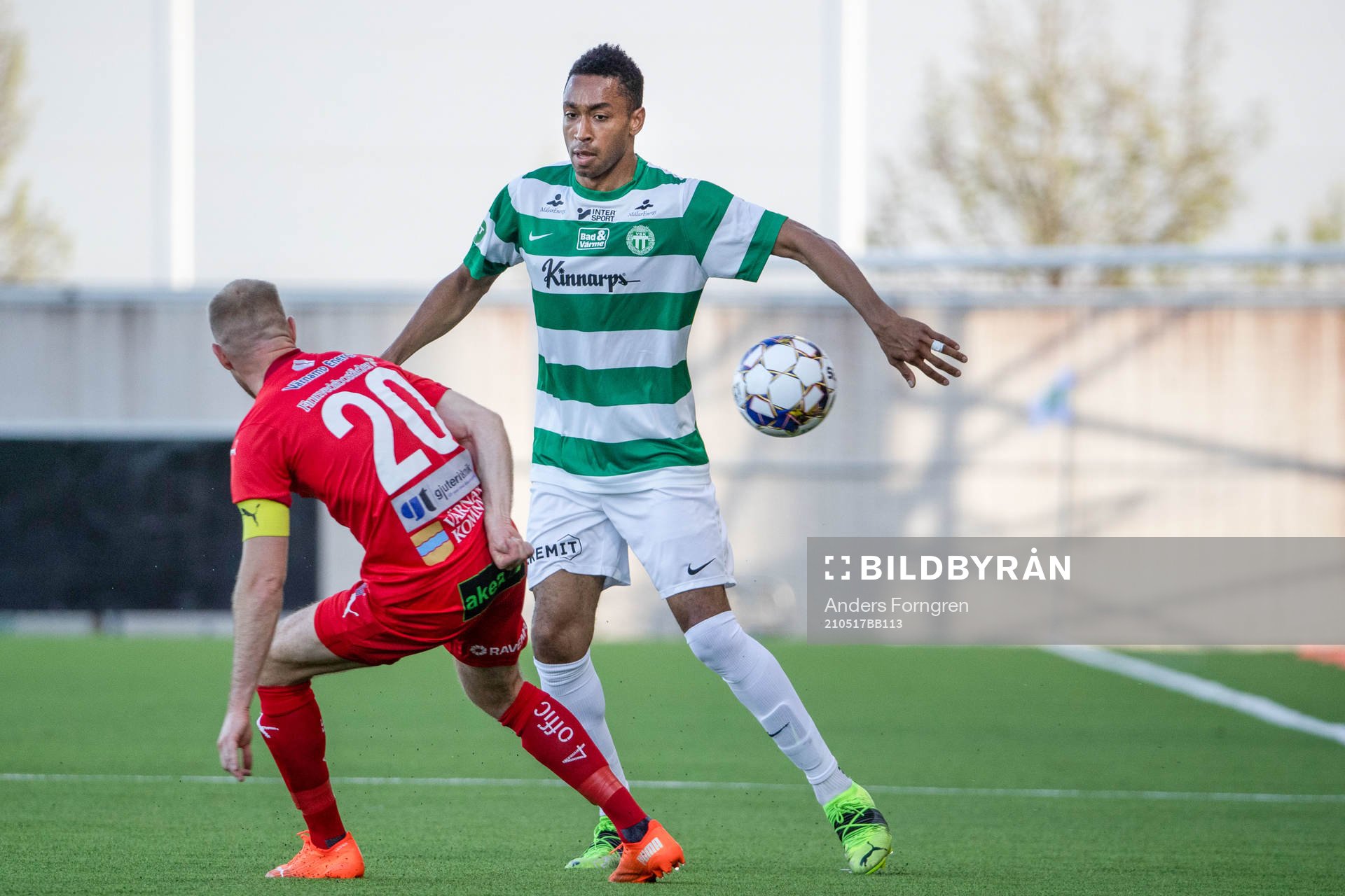 Värnamos Freddy Winsth och Västerås Brian Span