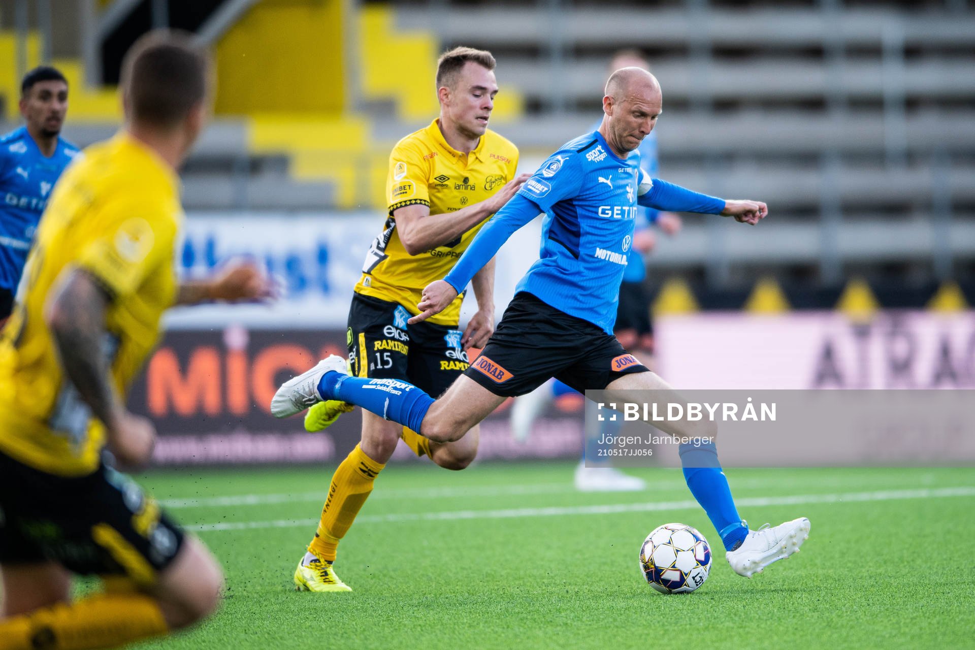 Halmstads Andreas Johansson och Elfsborgs Leo Väisänen