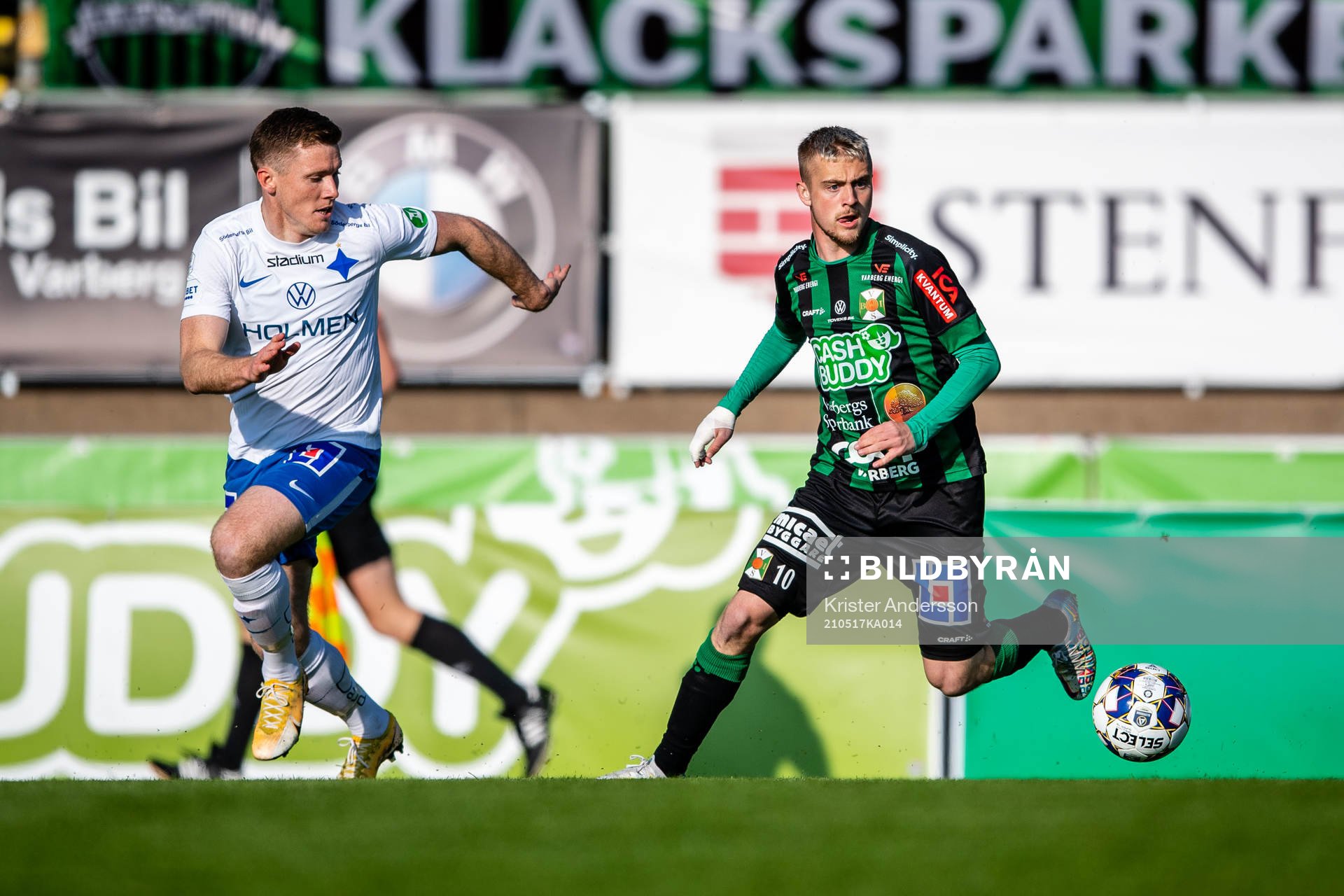 IFK Norrköpings Viktor Agardius och Varbergs Albin Mörfelt