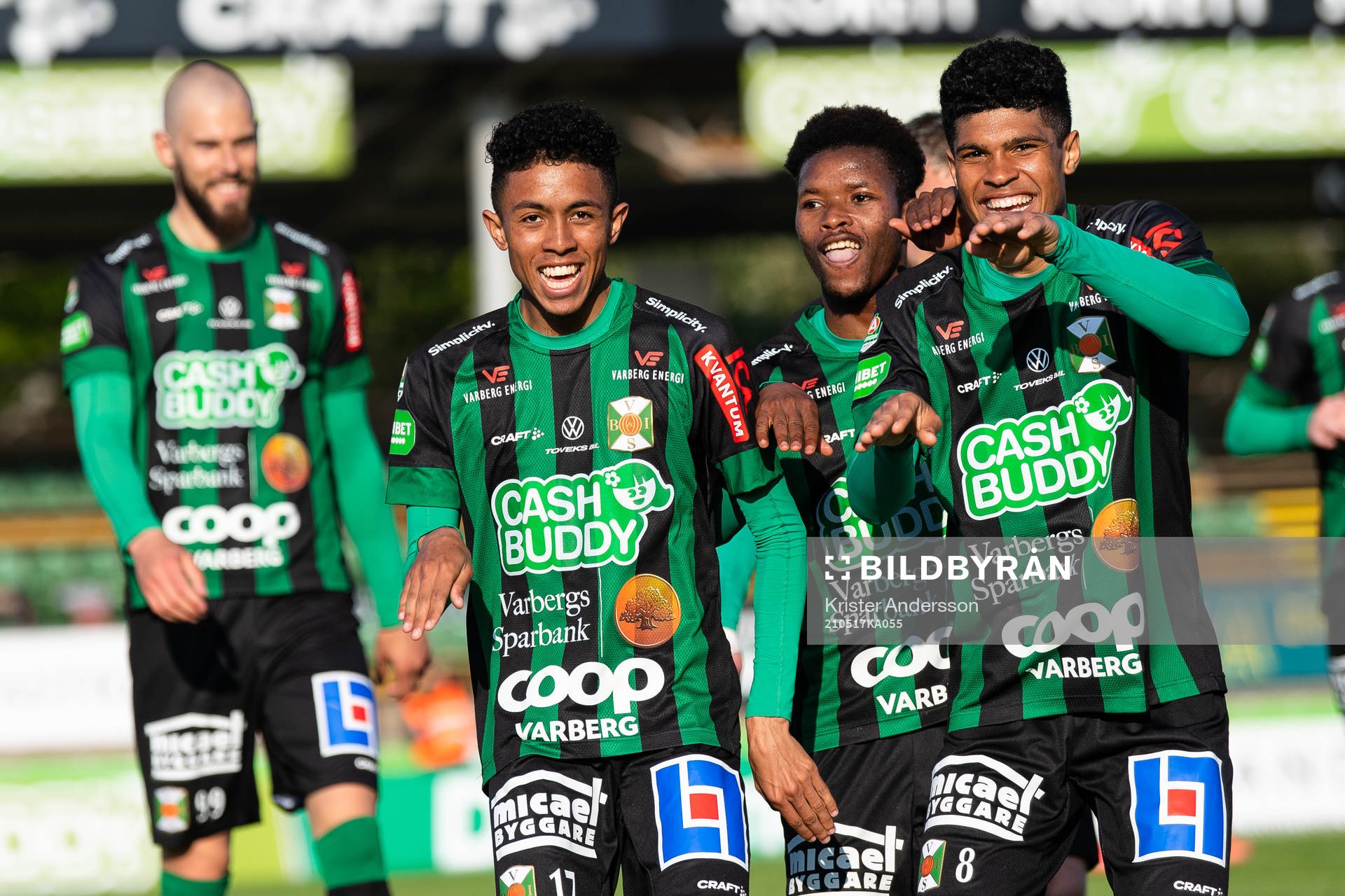 Varbergs Tashreeq Matthews (v) jublar