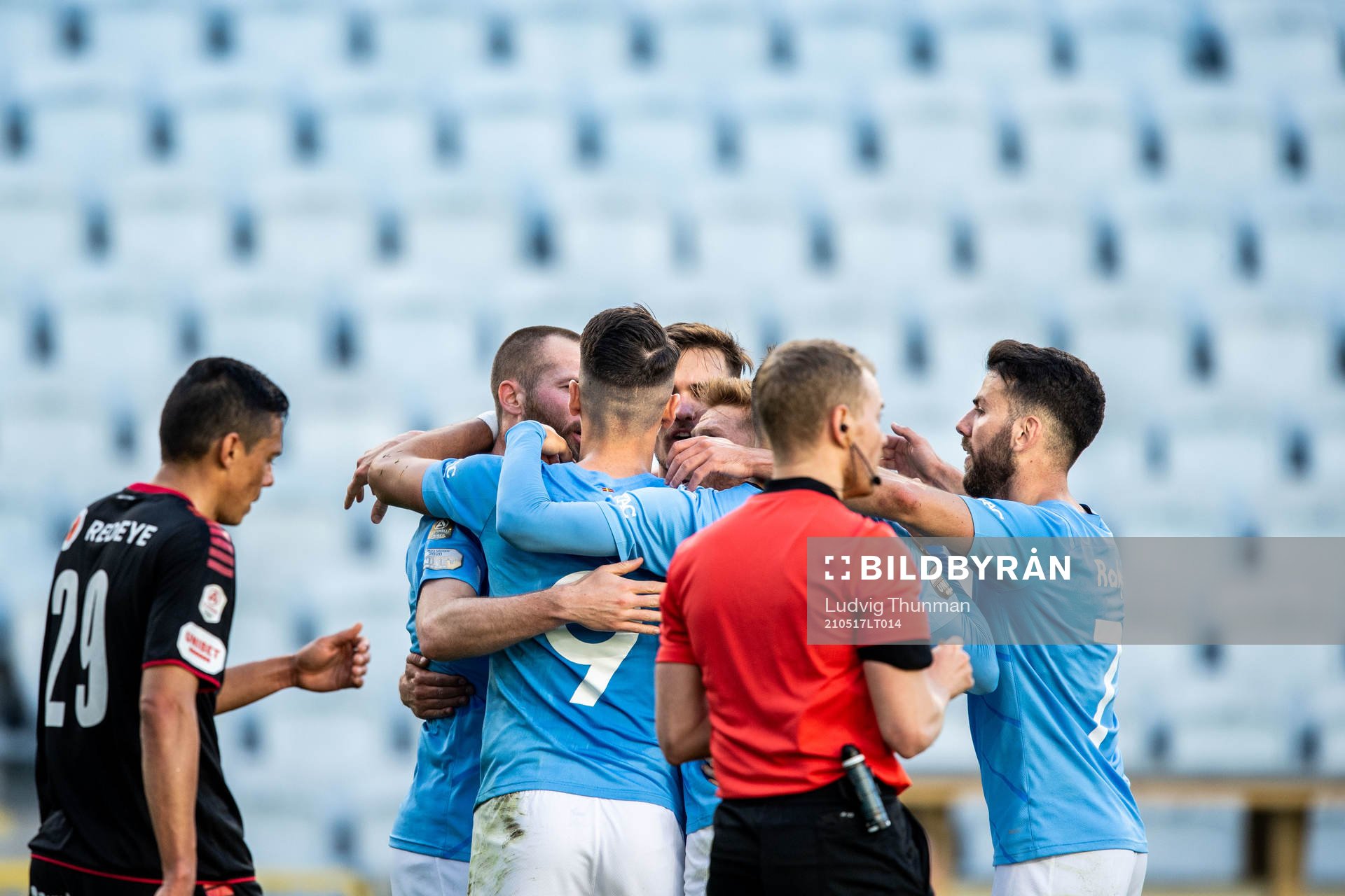 Malmö FFs spelare jublar