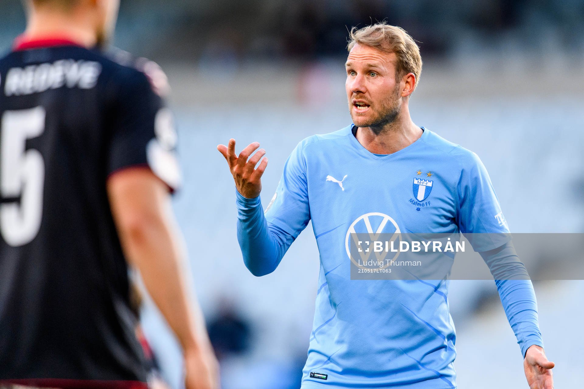 Malmö FFs Ola Toivonen under fotbollsmatchen i Allsvenskan mellan Malmö FF och Kalmar den 17 maj 2021 i Malmö. 
