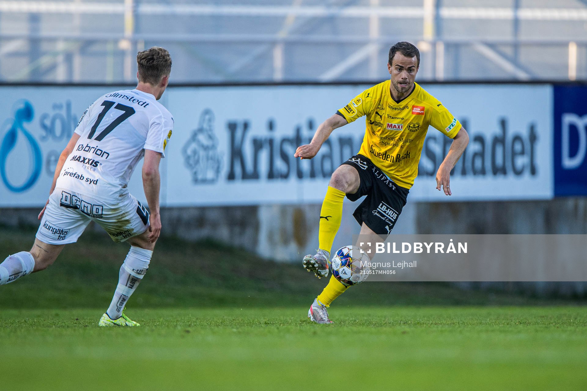 Mjällbys Andreas Blomqvist  och Häckens Gustav Berggren