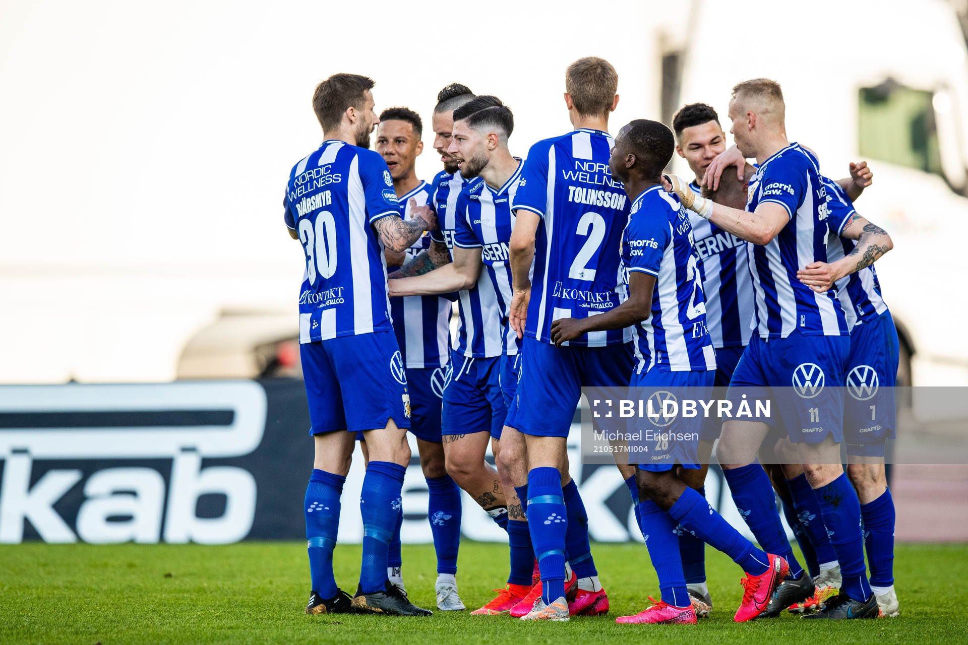 IFK Göteborgs spelare jublar