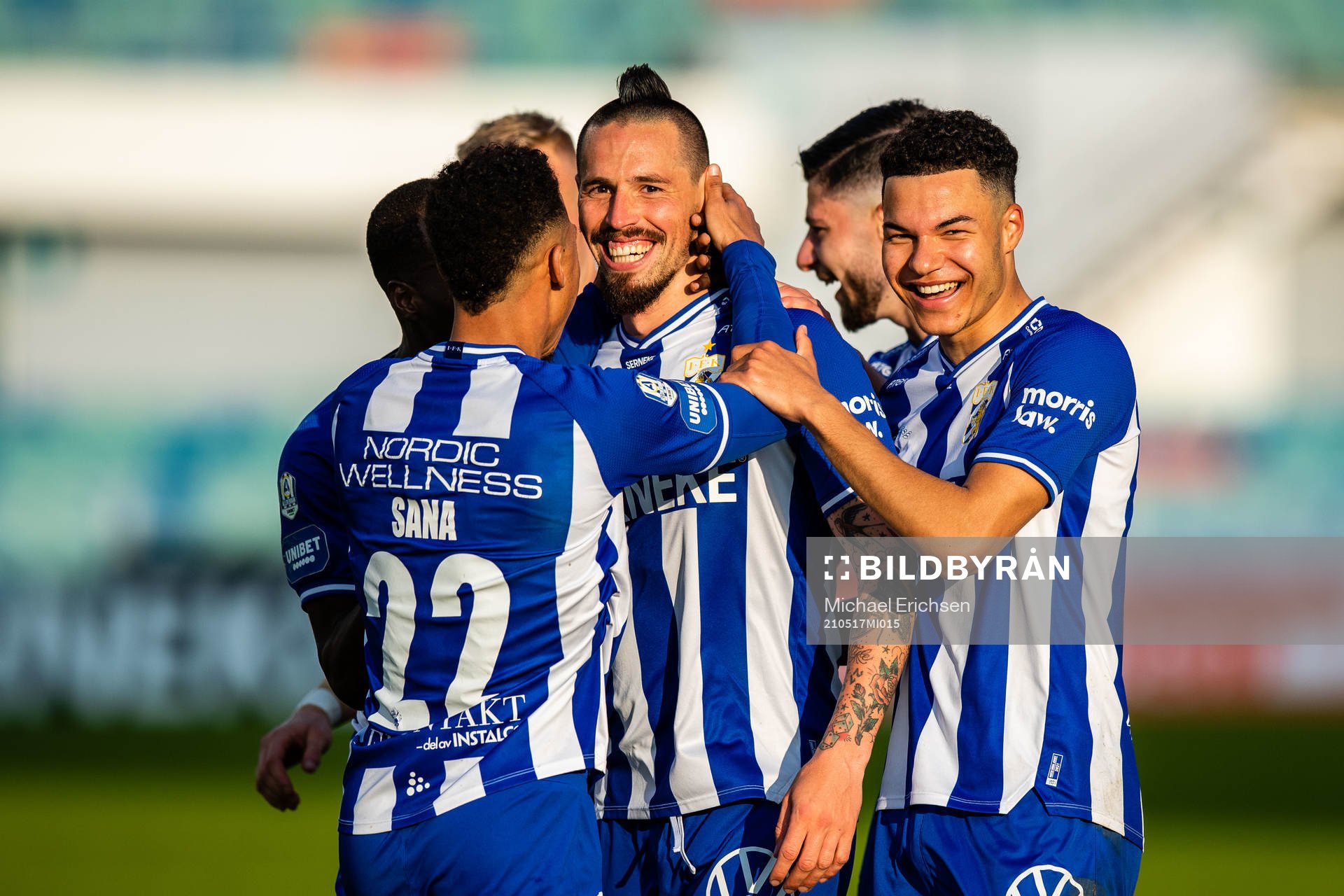 IFK Göteborgs Marek Hamsik jublar med lagkamrater