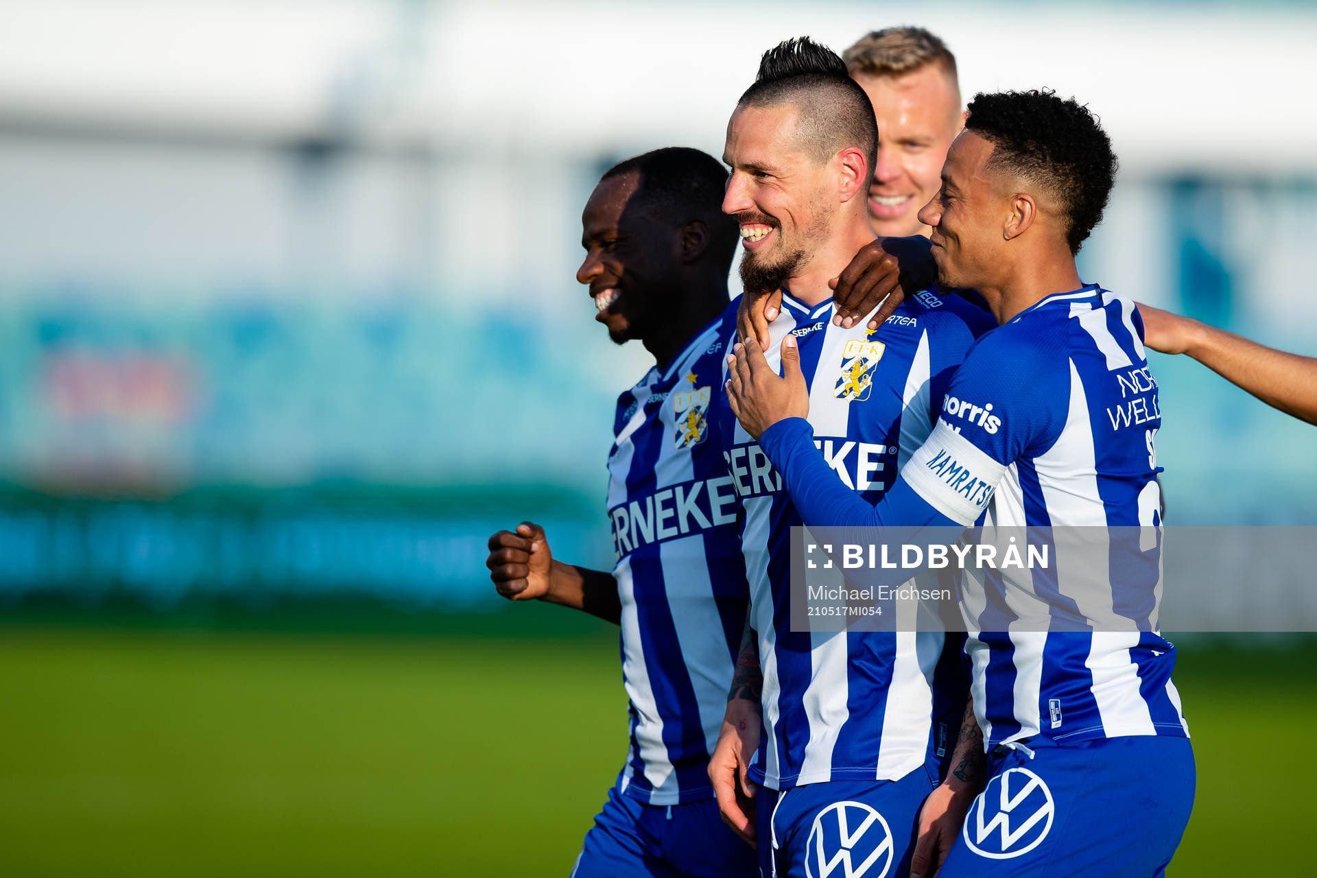 IFK Göteborgs Marek Hamsik jublar med lagkamrater