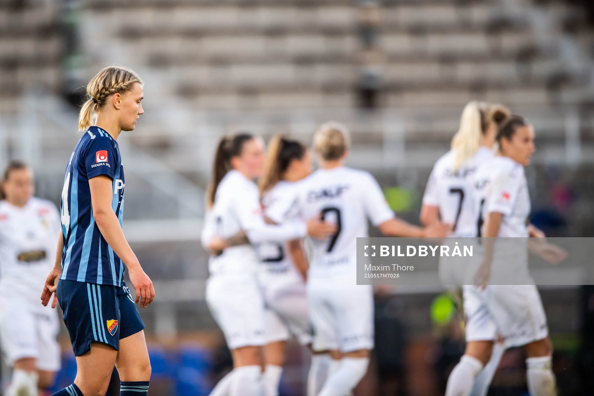 Djurgårdens Sara Olai  deppar