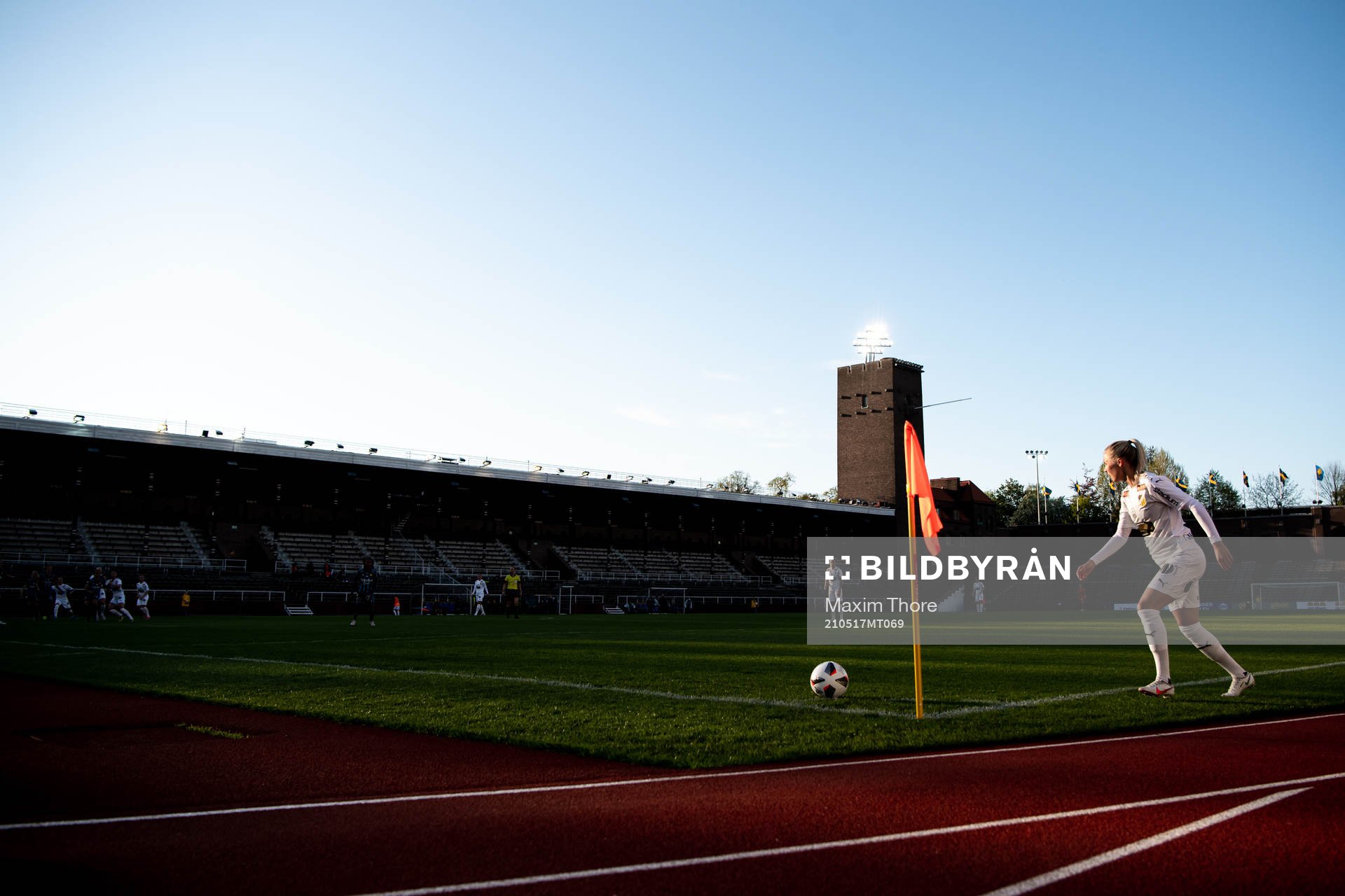 Häckens Lotta Ökvist med en hörna