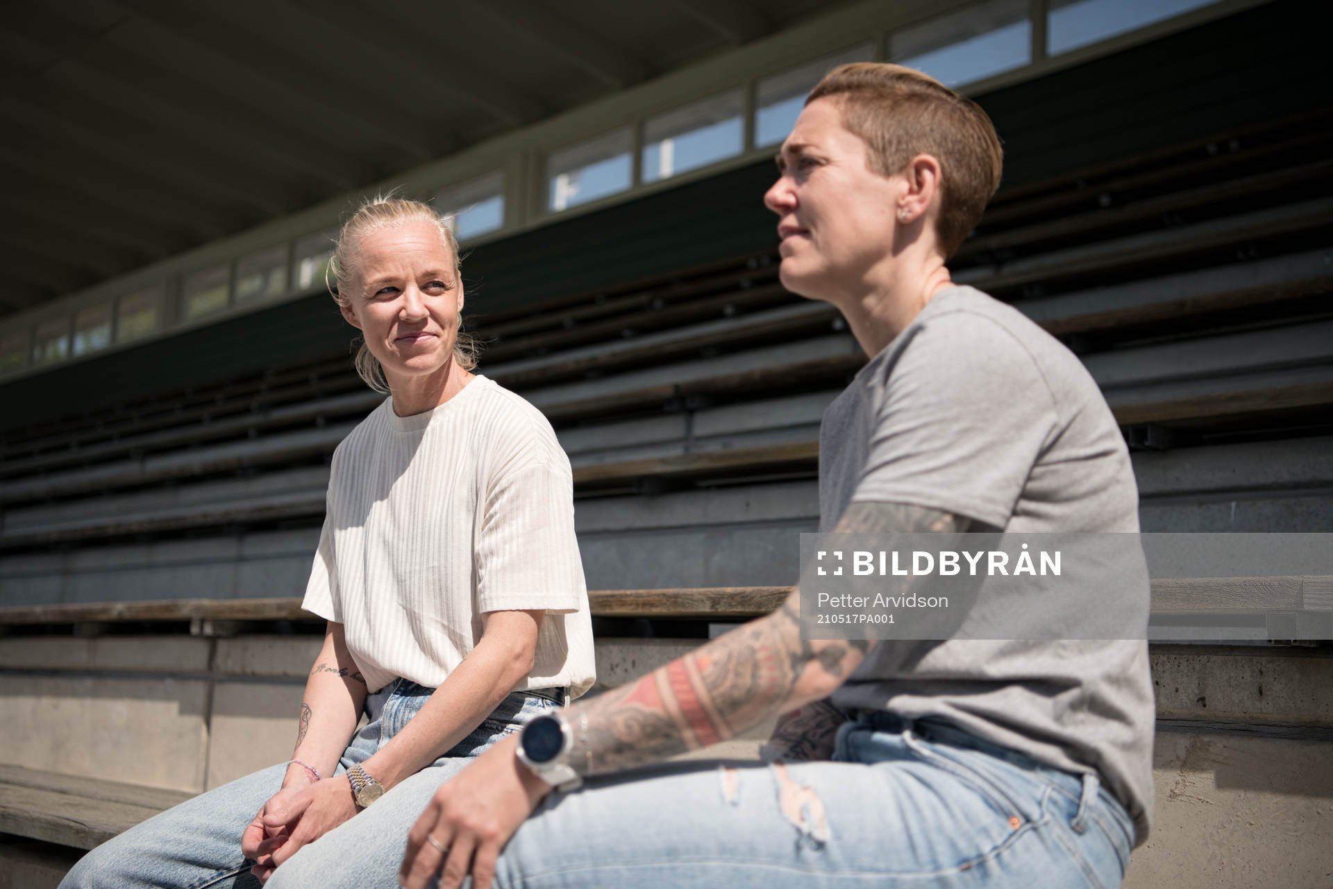 FC Rosengårds Caroline Seger och Therese Sjögran