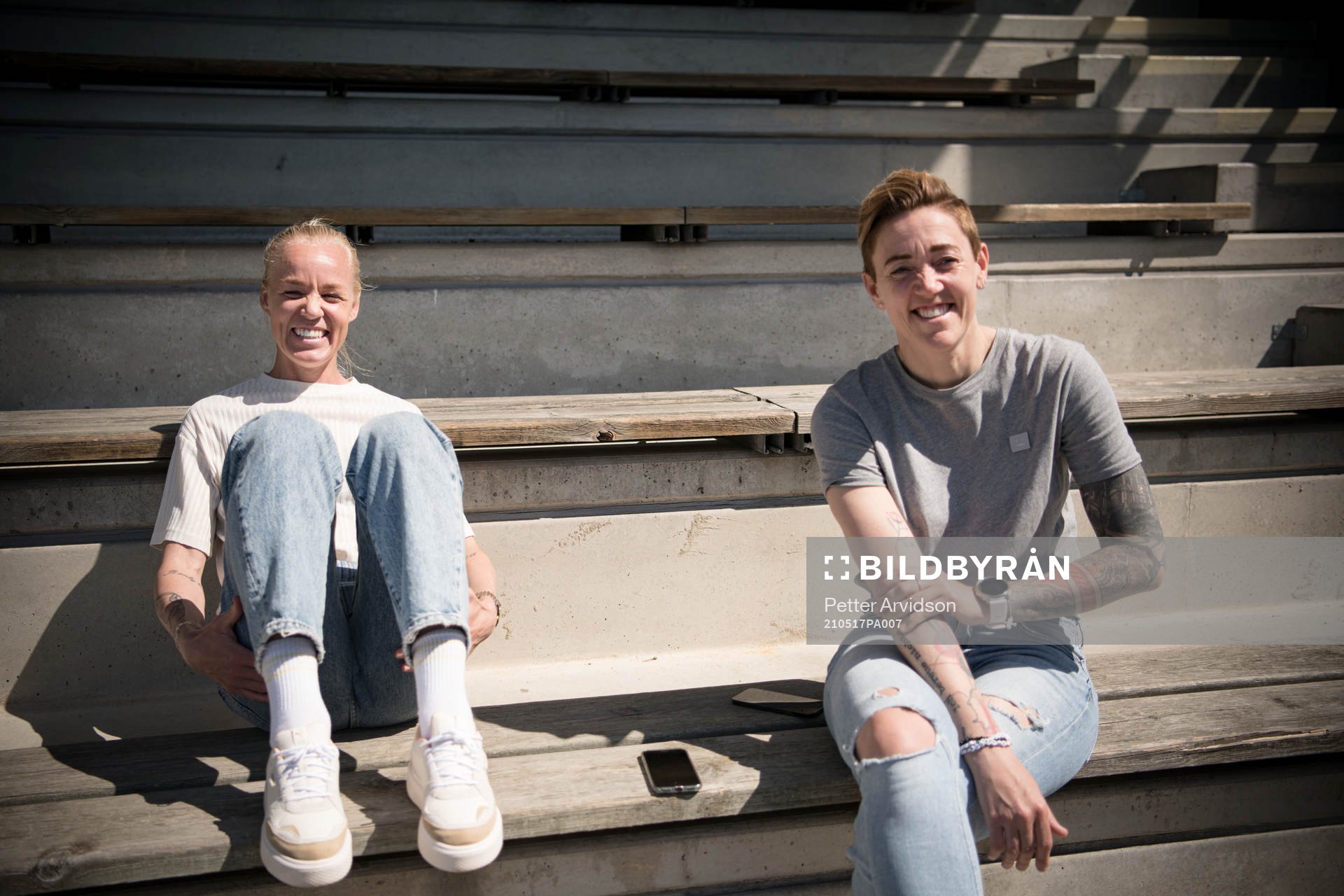 FC Rosengårds Caroline Seger och Therese Sjögran