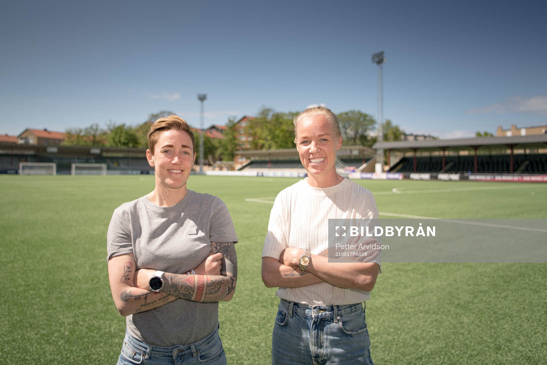 FC Rosengårds Caroline Seger och Therese Sjögran