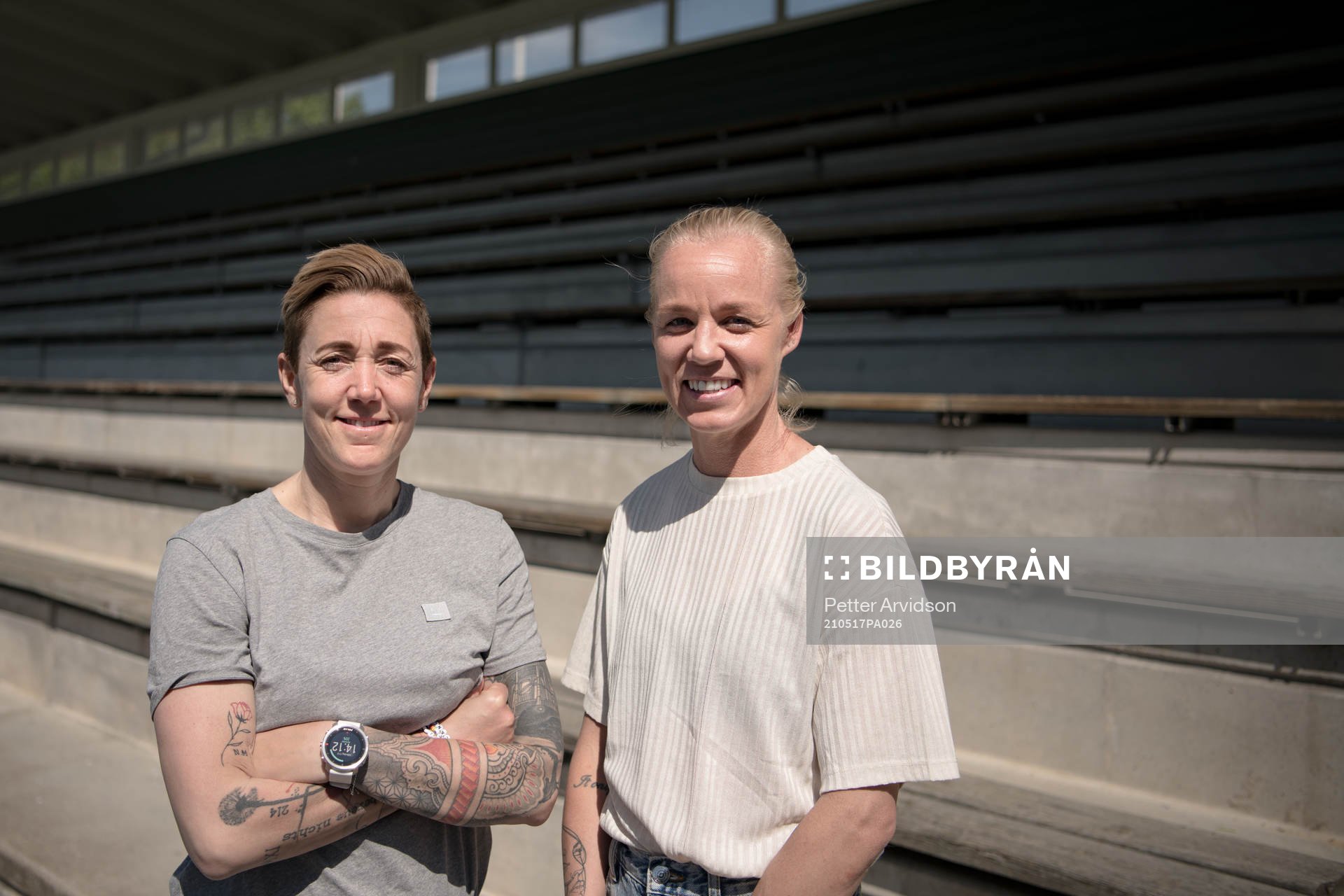 FC Rosengårds Caroline Seger och Therese Sjögran