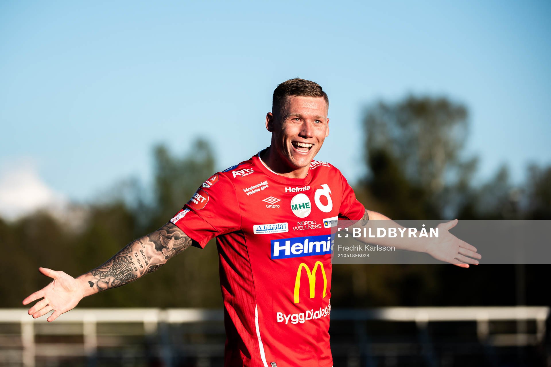 Degerfors Victor Edvardsen jublar