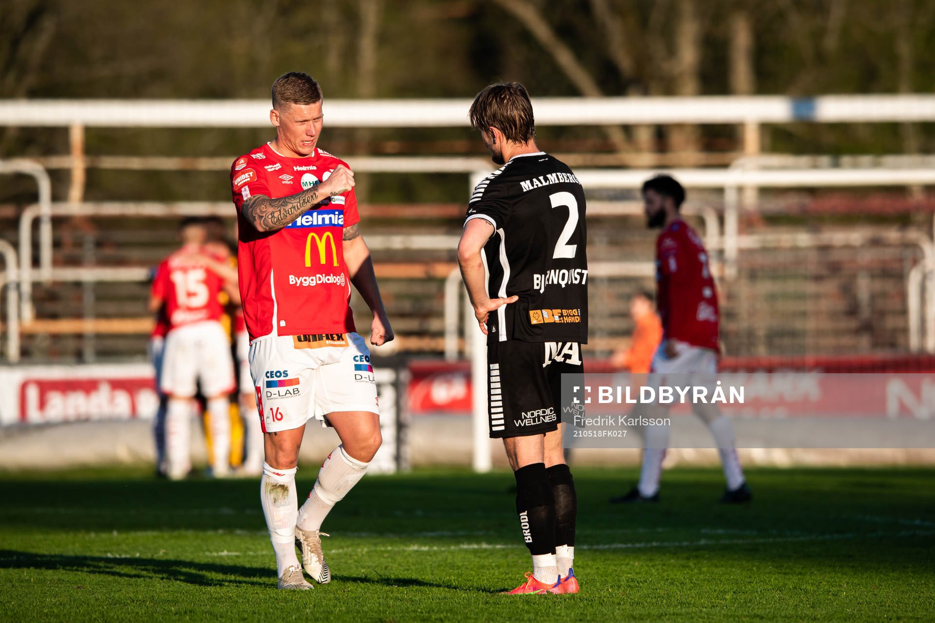 Degerfors Victor Edvardsen och Örebros Daniel Björnkvist