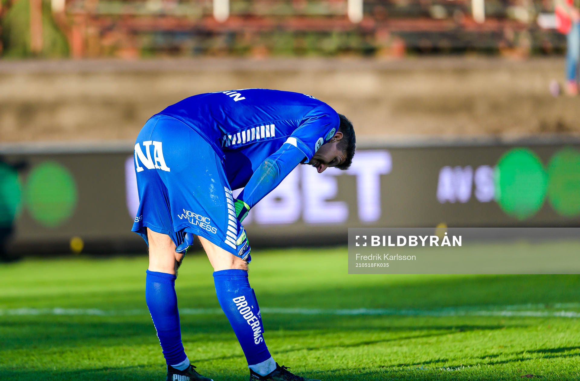 Örebros målvakt Bobby Allain deppar