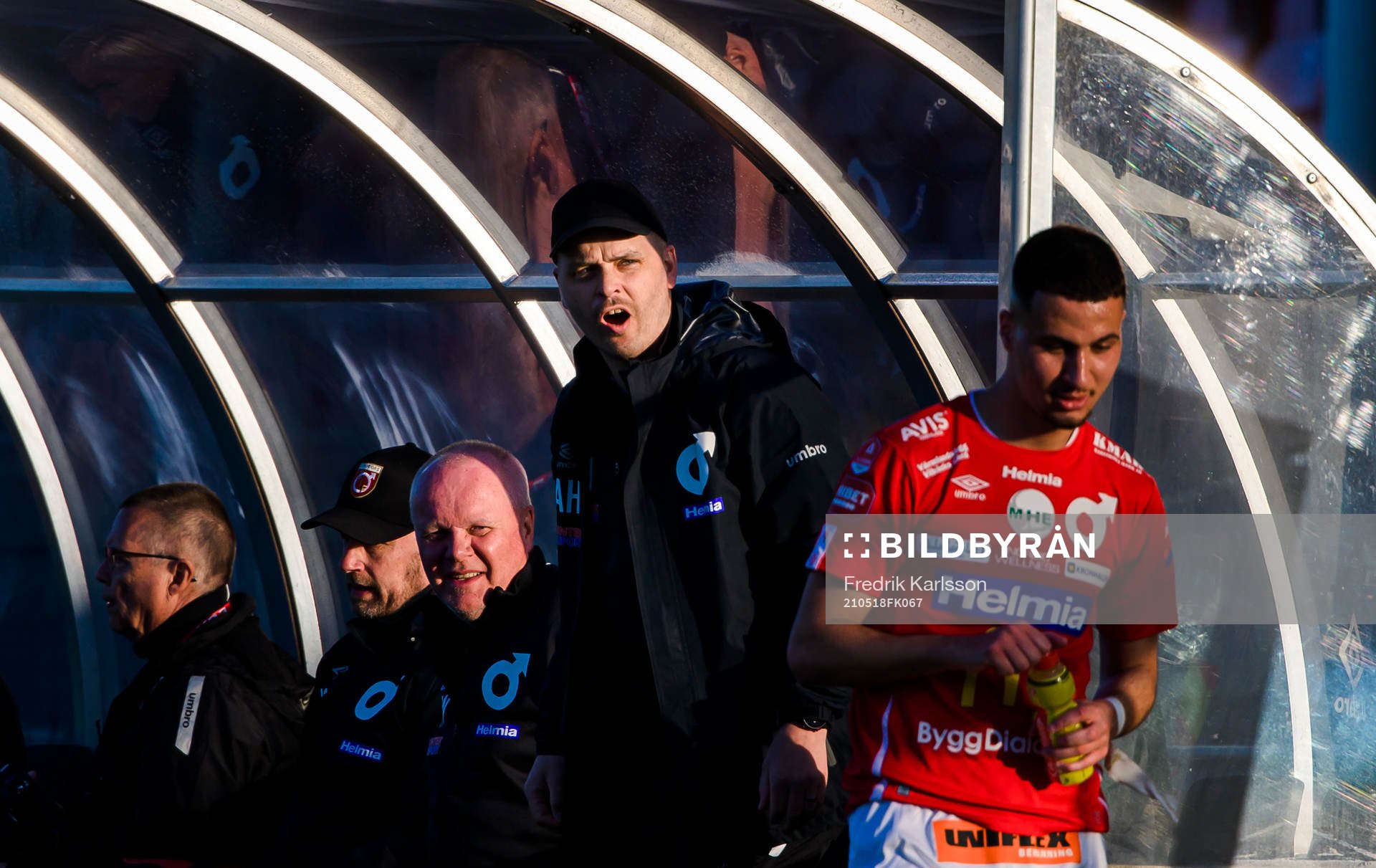Degerfors tränare Andreas Holmberg och Abdelrahman Saidi