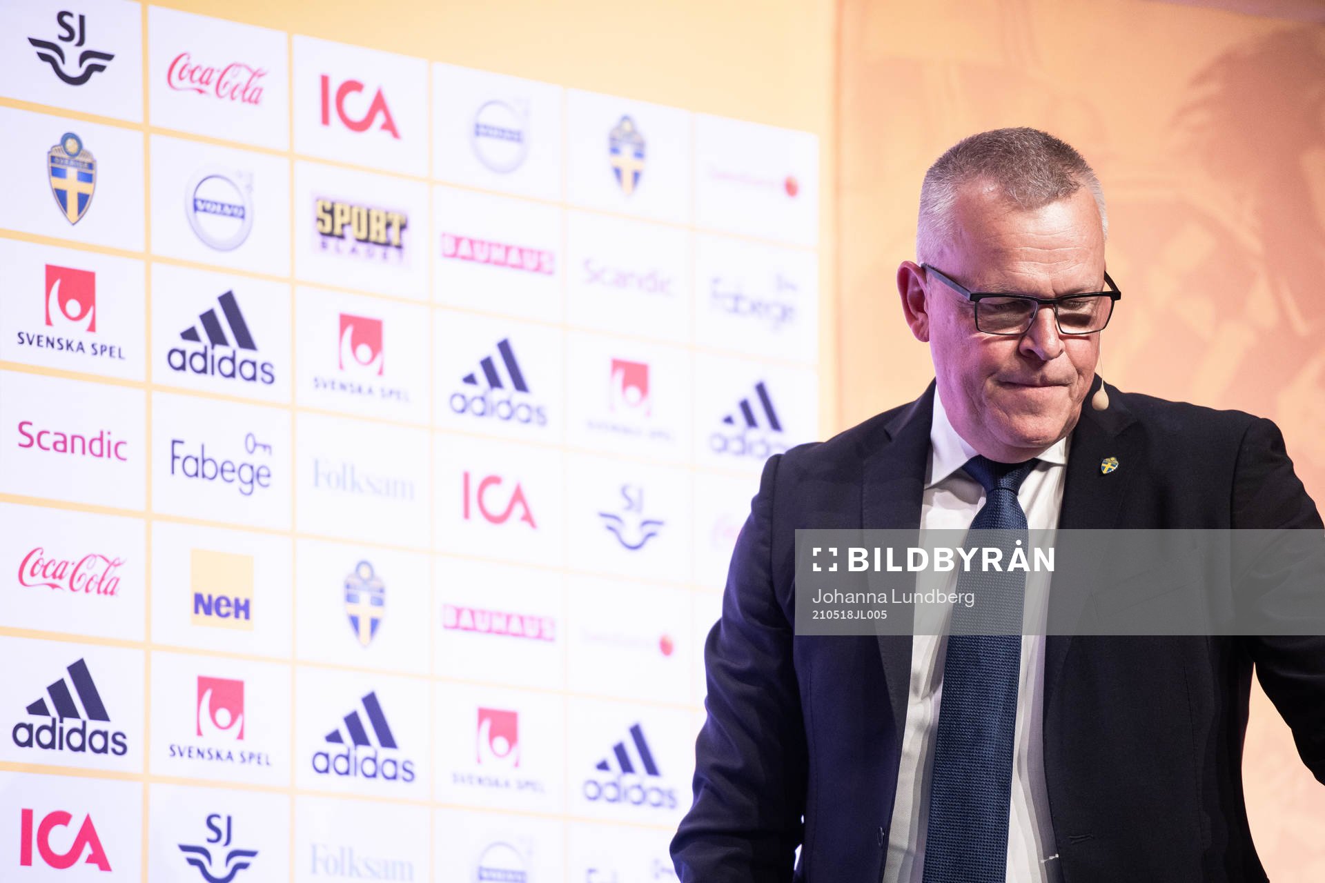 Head coach Janne Andersson of the Swedish national football
