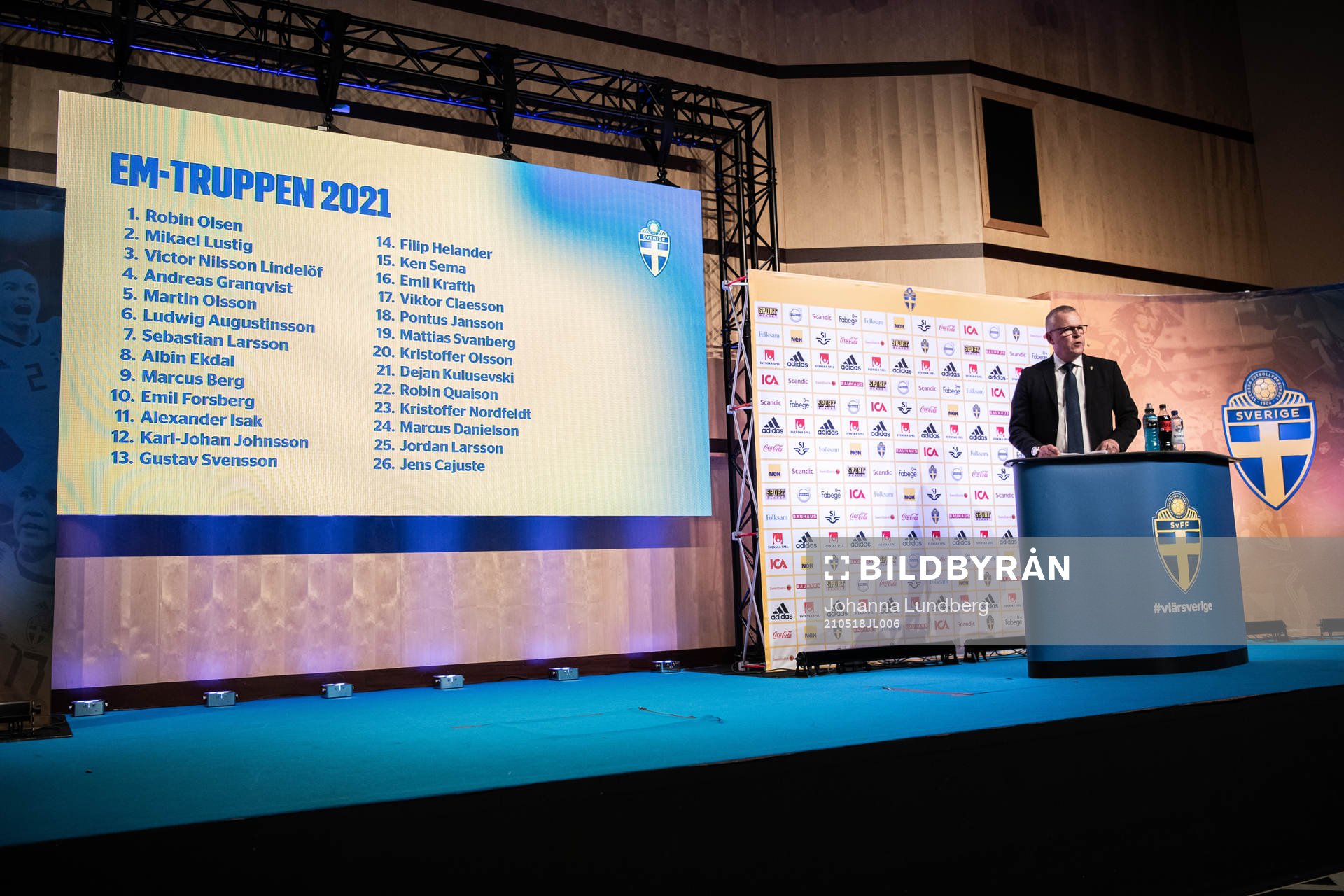 Head coach Janne Andersson of the Swedish national football