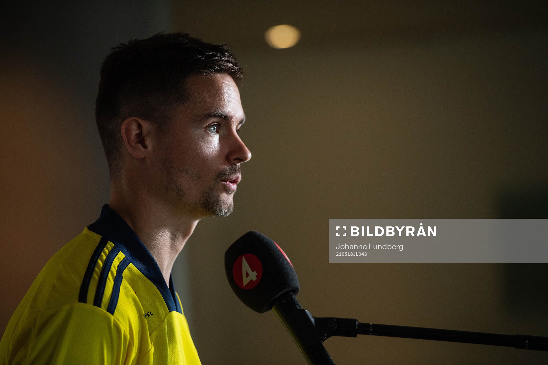 Mikael Lustig of the Swedish national football team