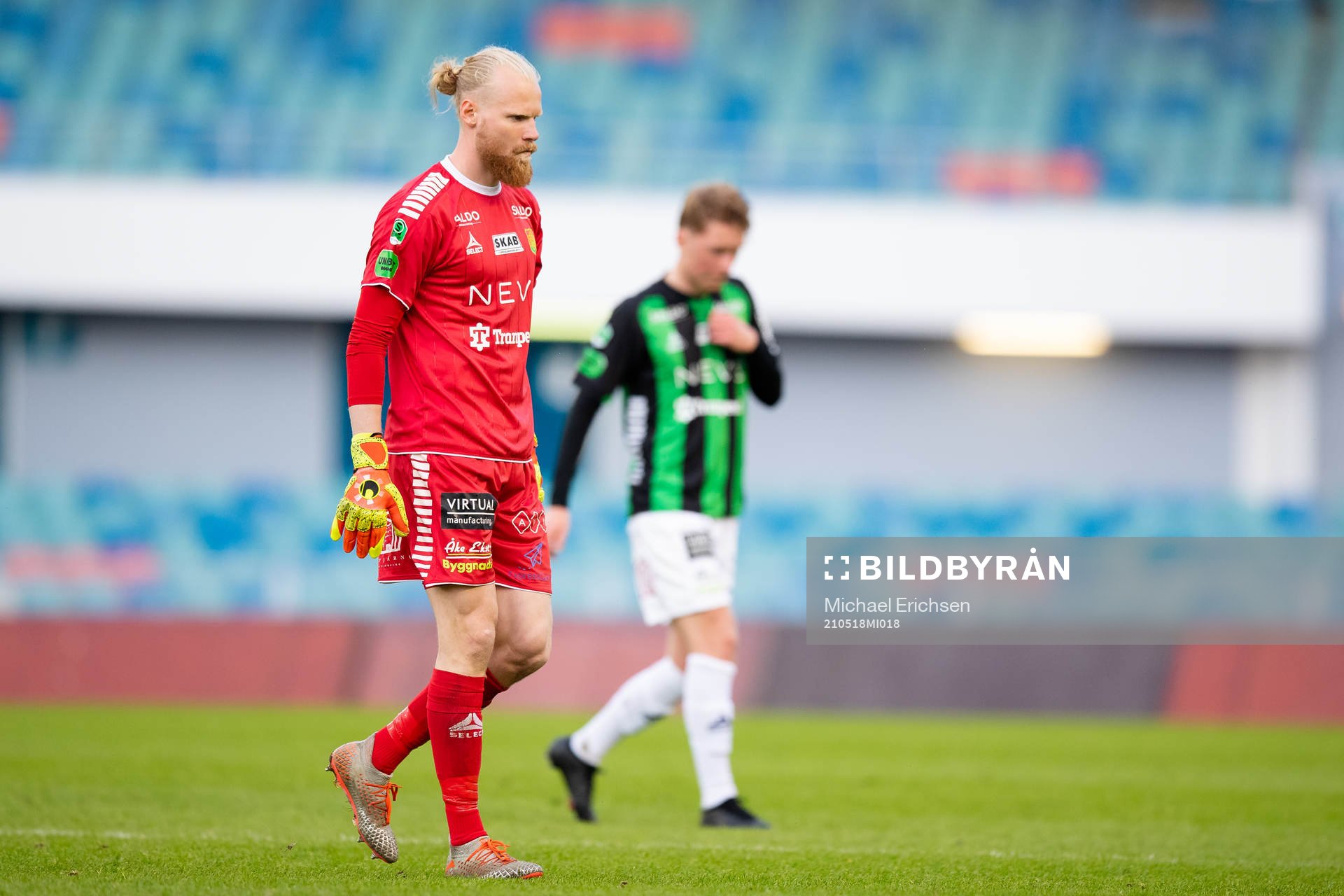 GAIS målvakt Mathias Karlsson deppar