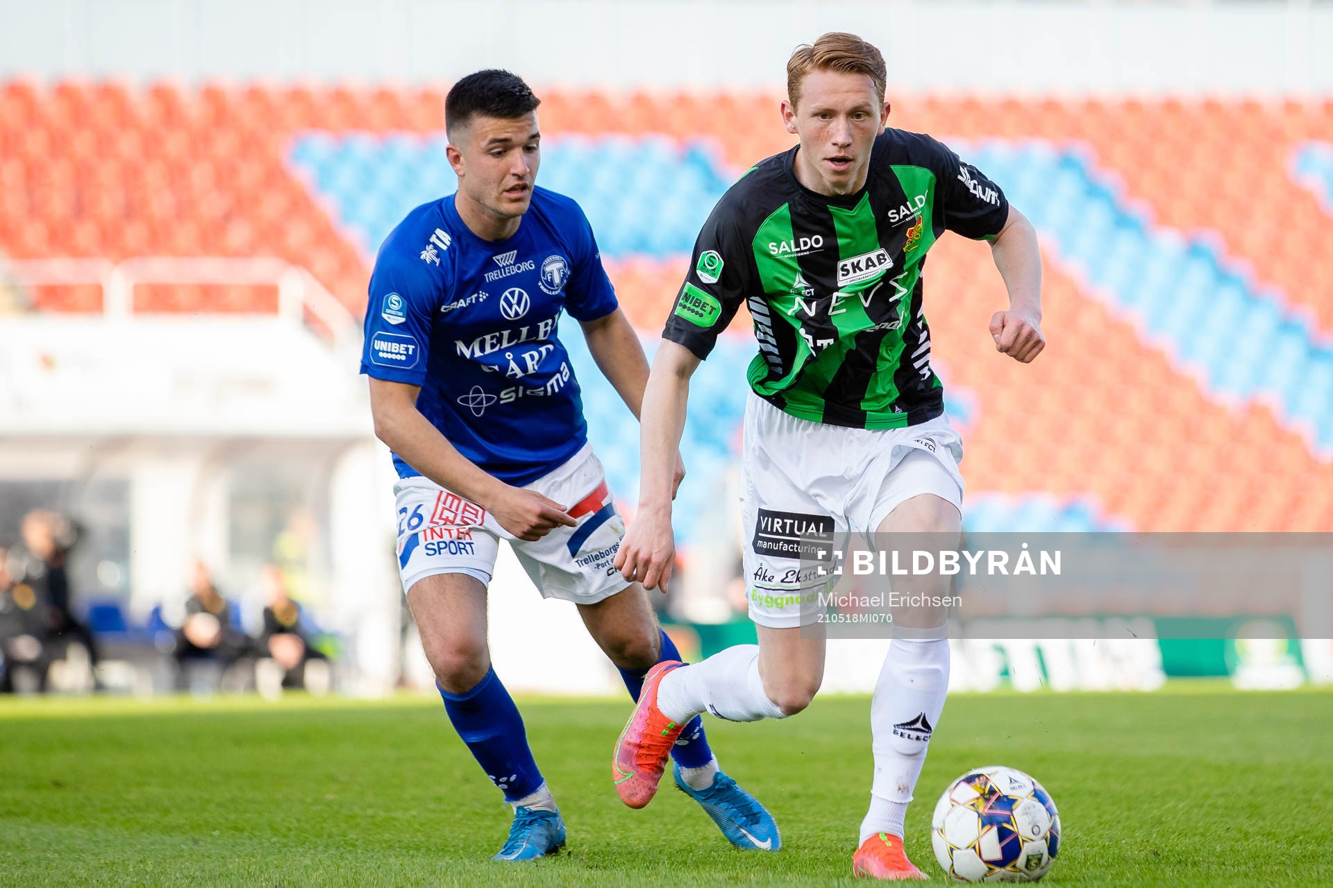 Trelleborgs Haris Brkic och GAIS Julius Lindberg