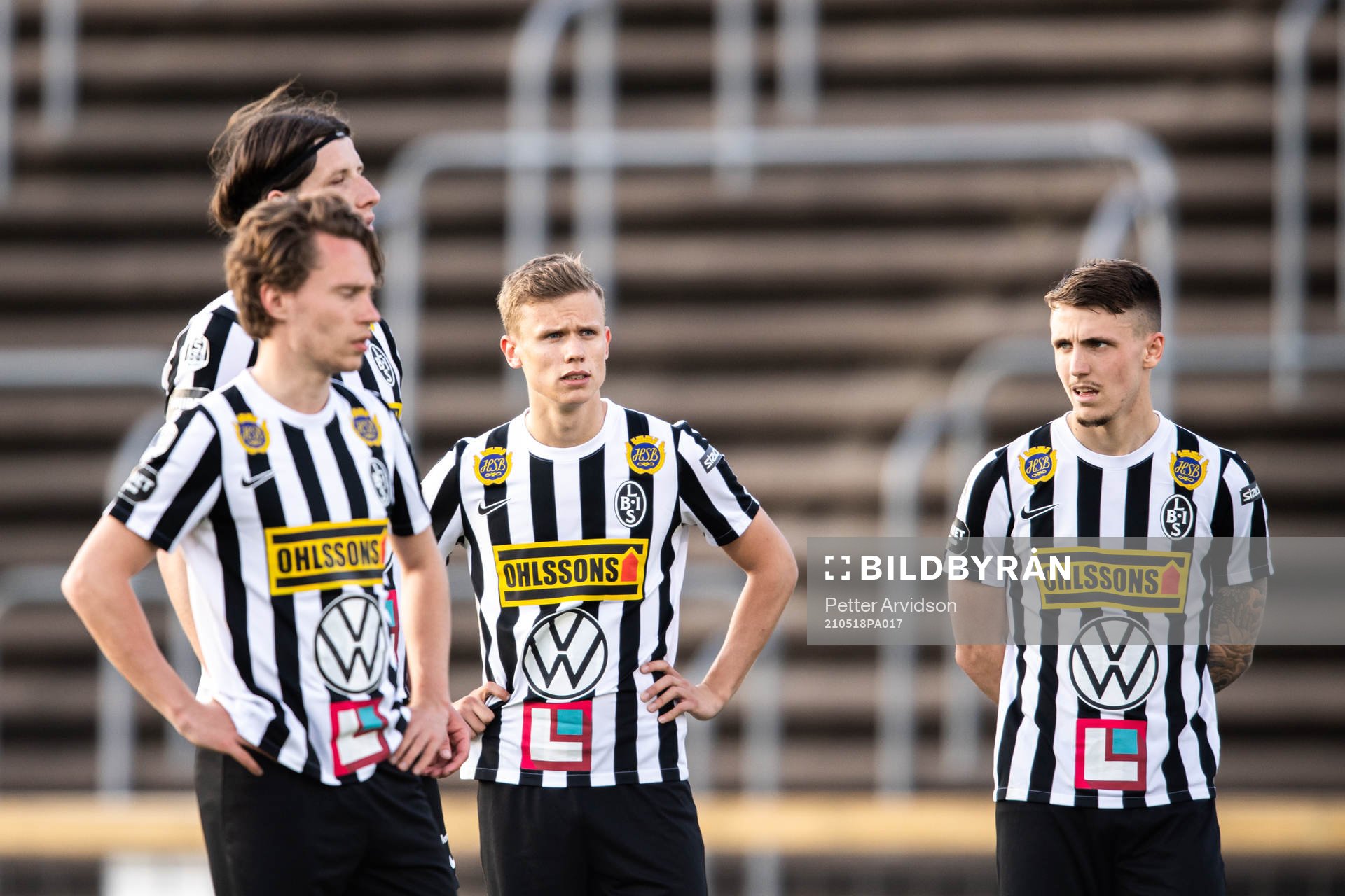 Landskronas Oscar Petersson och Hampus Ferhm deppar