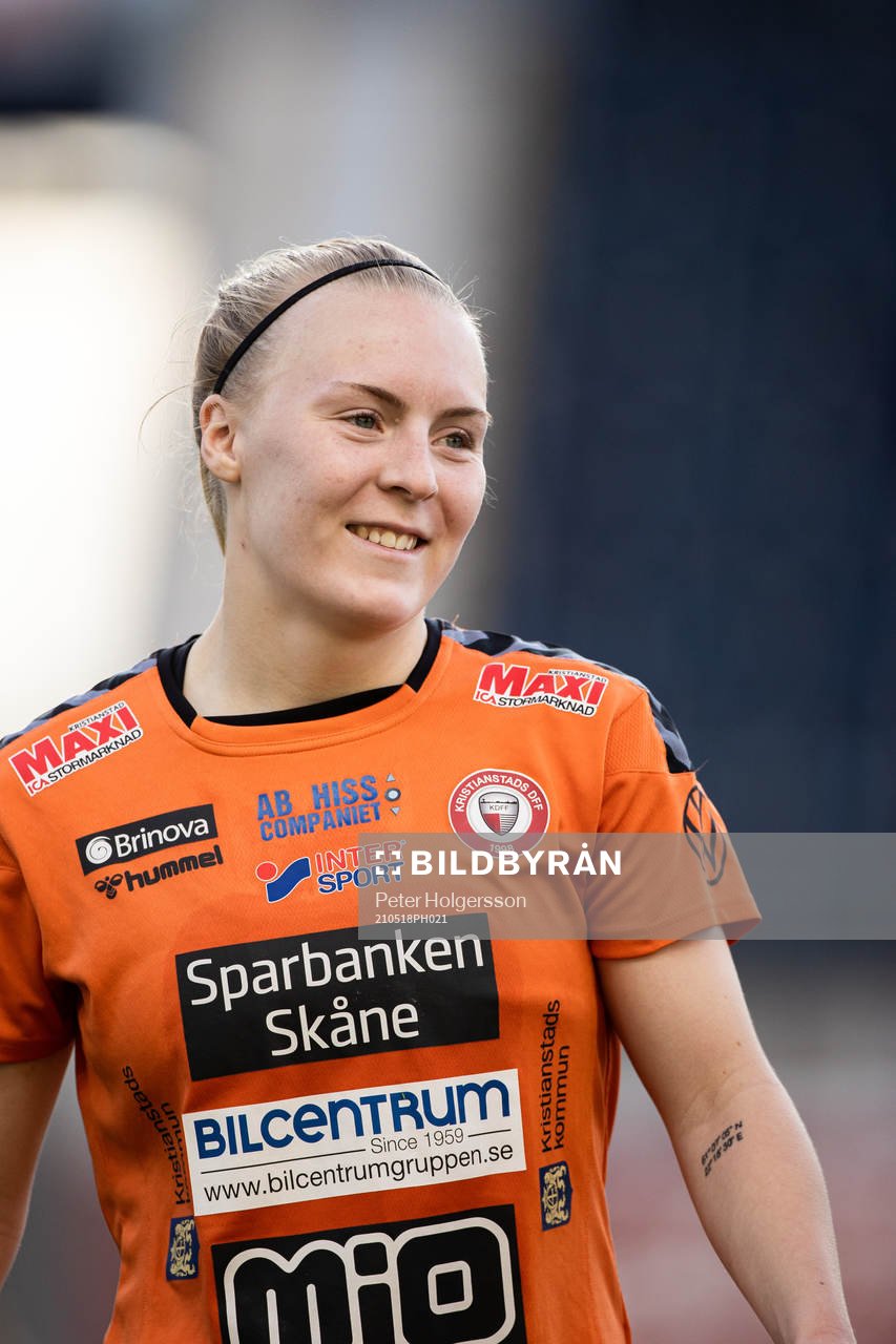 Kristianstads Jutta Rantala jublar