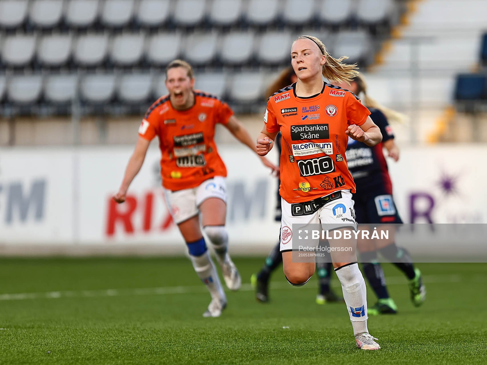 Kristianstads Jutta Rantala jublar