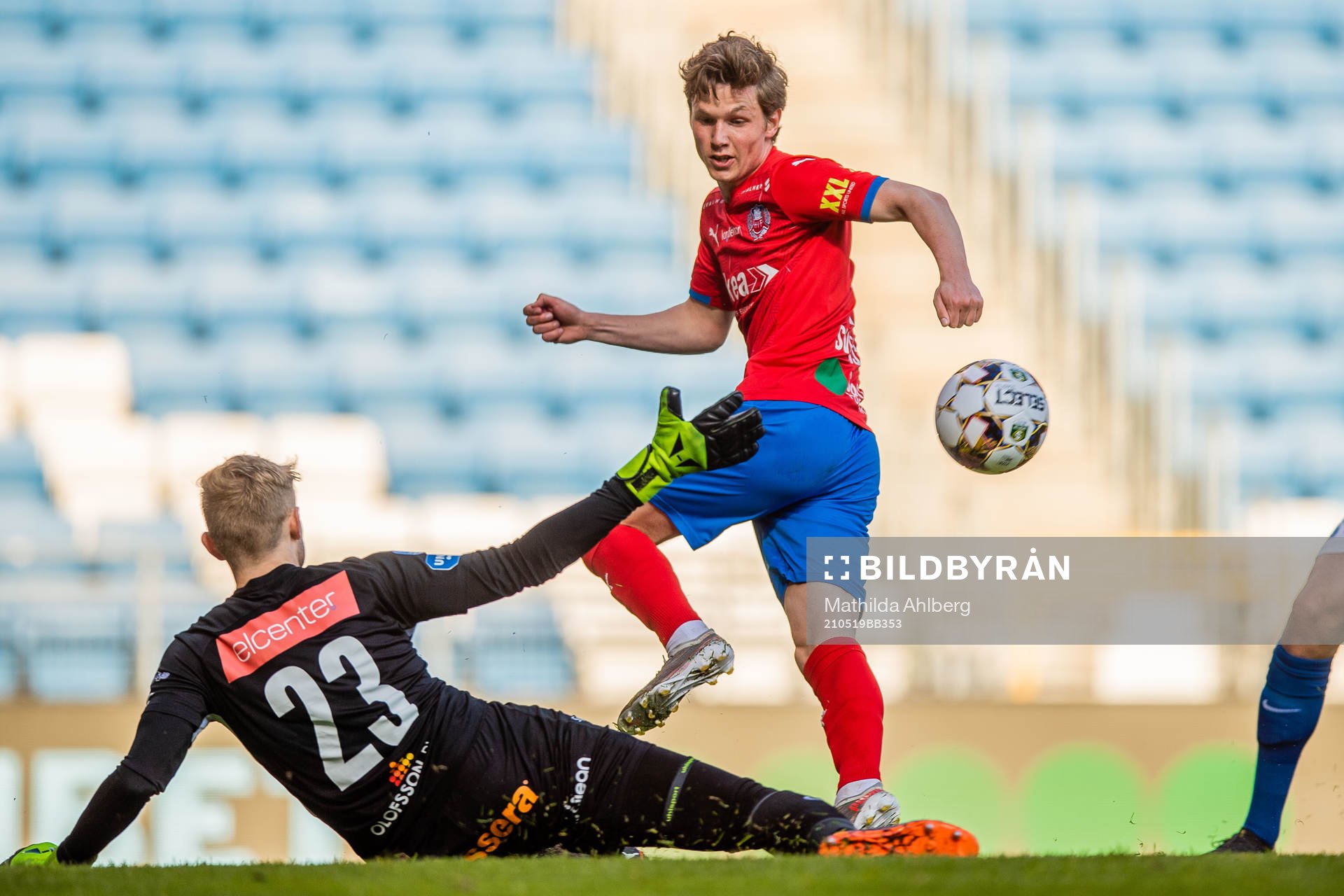 Norrbys Anton Cajtoft och Helsingborgs Max Svensson
