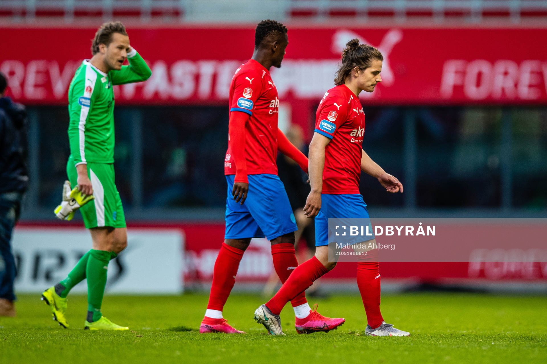 Helsingborgs målvakt Anders Lindegaard, Alhaji Gero och